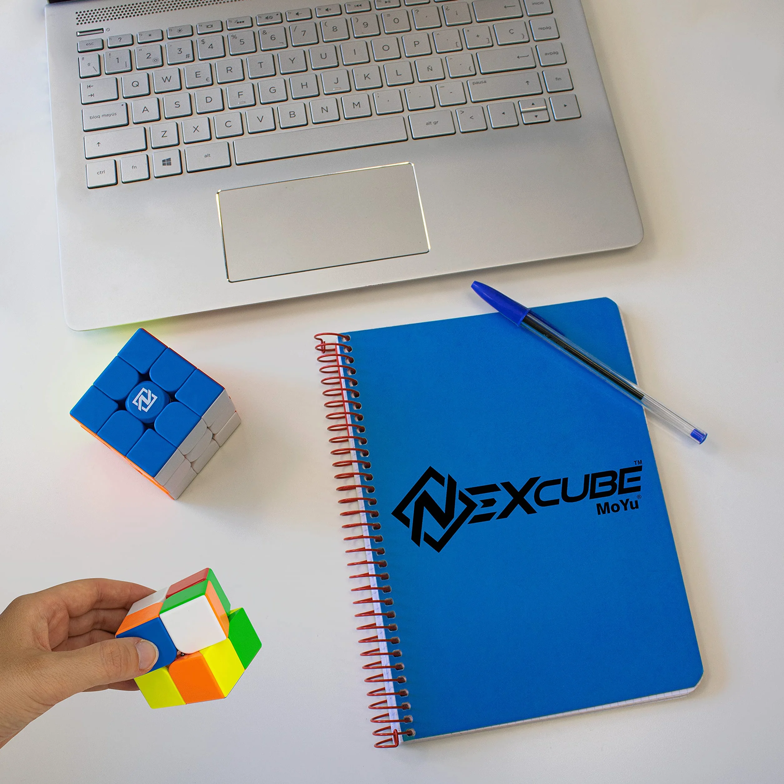 Nexcube 3 x 3 + 2 x 2 – rekord świata kostka prędkości! Super gładka kostka prędkości 3 x 3 | zawiera kostkę treningową 2 x 2 | łamigłówki dla dorosłych i dzieci | od 8 lat