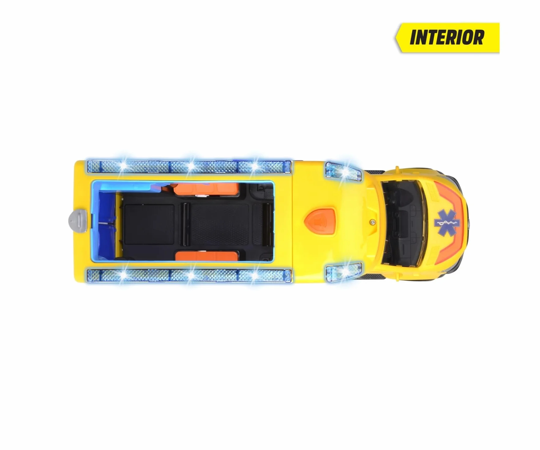 Dickie Toys 203716025 Karetka Ratunkowa Mercedes-Benz Sprinter, Duży Samochód Zabawkowy z Syreną