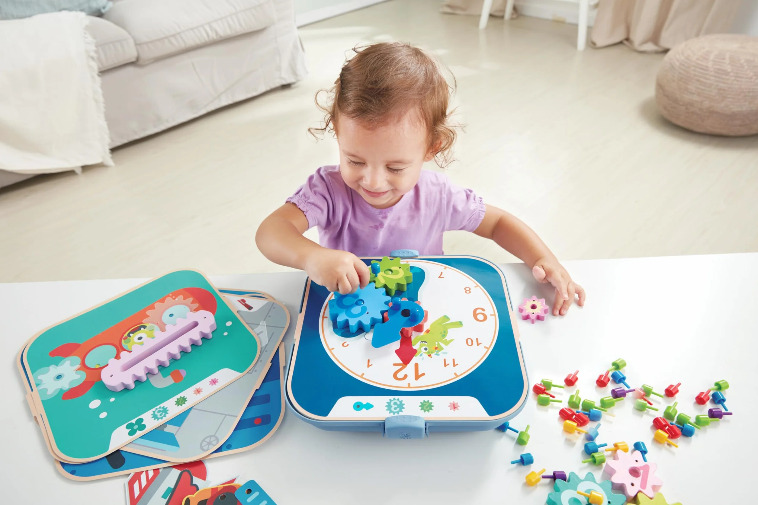 Hape E1065 Zestaw przekładni i konstrukcji, wielokolorowy