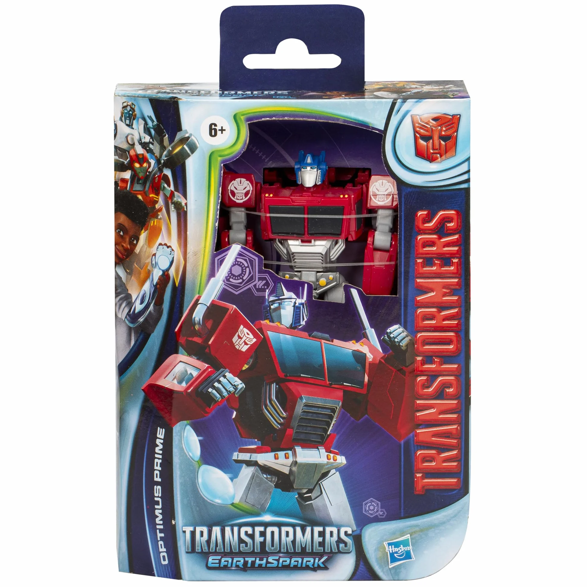 Transformers EarthSpark, Optimus Prime Class Deluxe Figurka, 12,5 cm, zabawka robota dla dzieci, od 6 lat