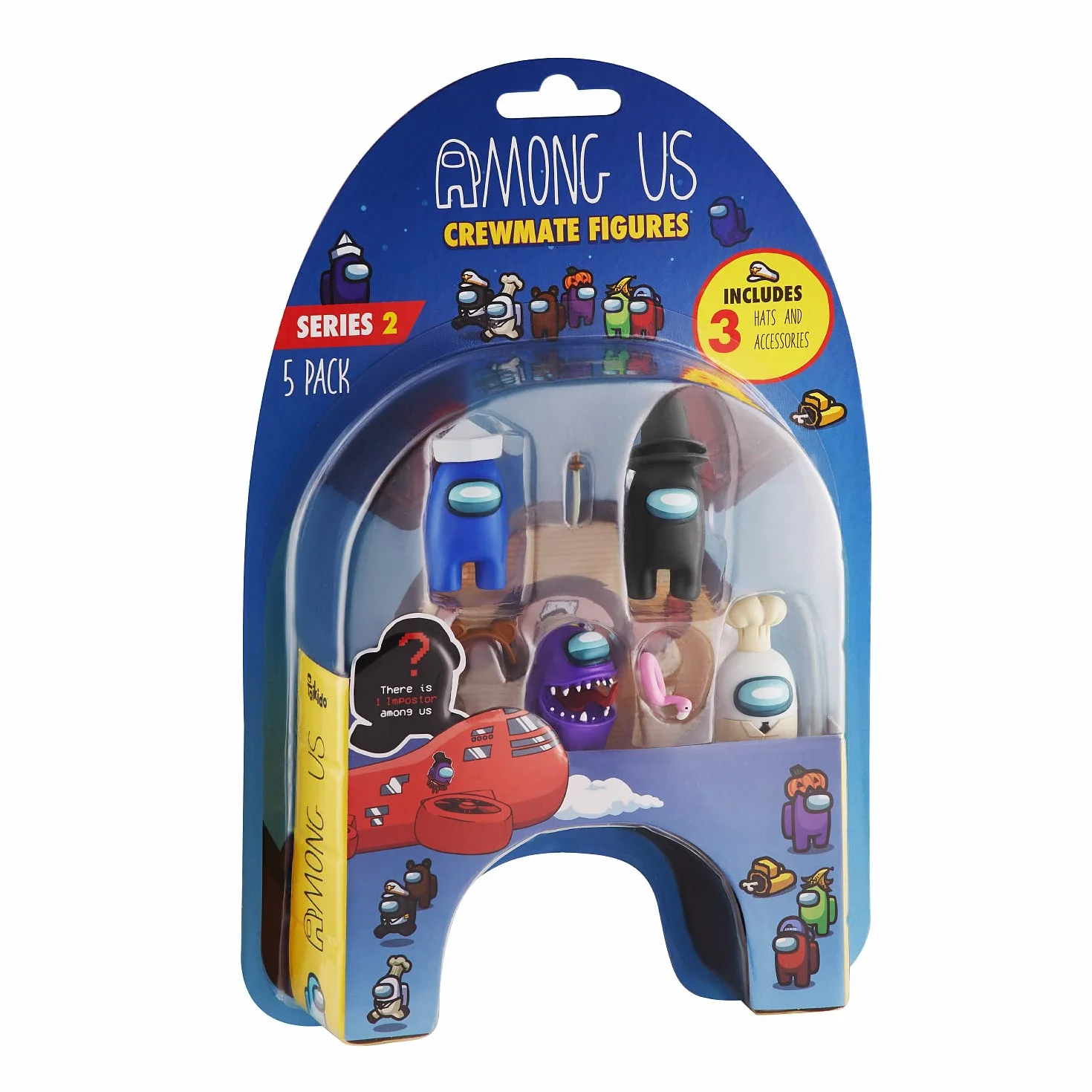 Among Us 5-pak figurek kolegi z załogi z akcesoriami - seria 2 (zestaw 4)