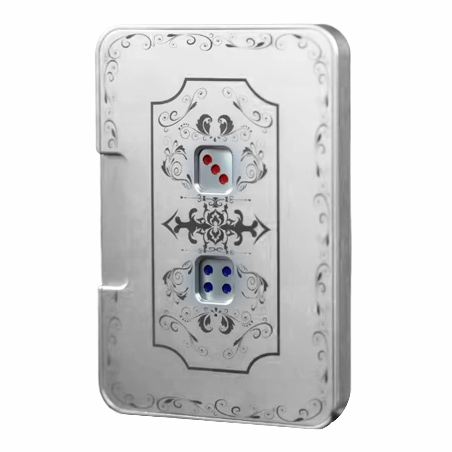 Mechaniczna kostka 3D, automatyczna gra w kostkę, zabawka fidget wciskana, transformacja Dices Games Sensory Toys, stop aluminium, ułatwiająca napięcie, interaktywna zabawka (7 x 5 cm)