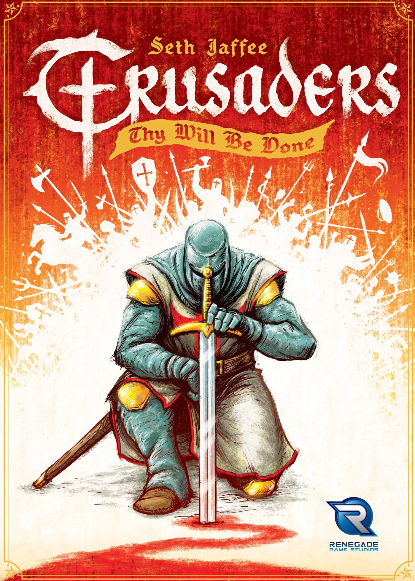 Renegade Game Studios Crusaders: Thy Will Be Done - Medivel Strategy Boardgame, Wiek 14+, 2-4 graczy, 45-60 min