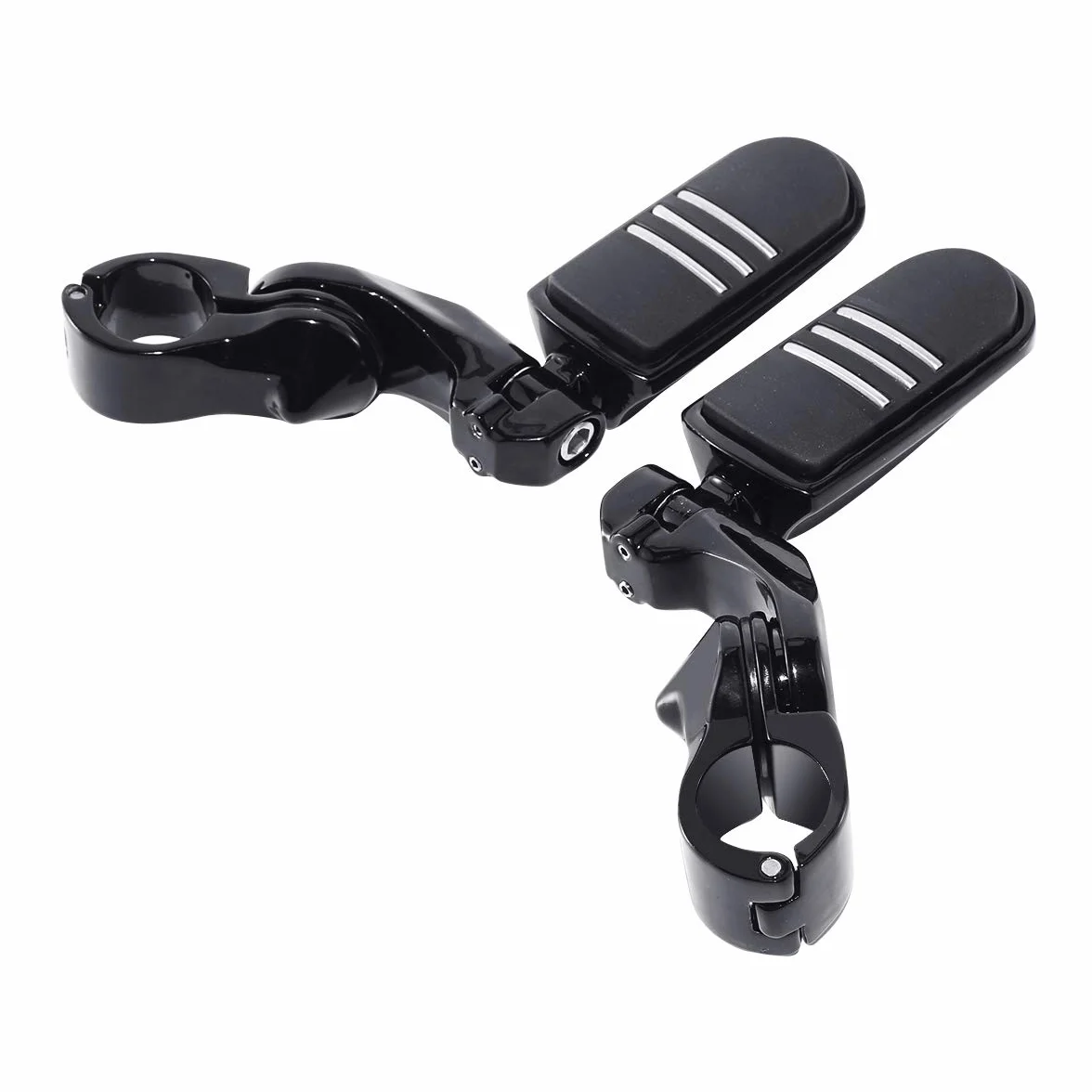 TCMT Podnóżki autostrady 32 mm - podpórka pod stopę kompatybilna z Electra Road King Street Glide Touring (czarne)