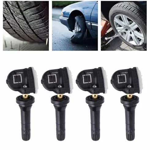 Aramox 4 szt. Czujniki Monitorowania Ciśnienia w Oponach TPMS 2036832 Czujniki Monitorujące Ciśnienie w Oponach Pasuje do Forda Ecosport//Focus