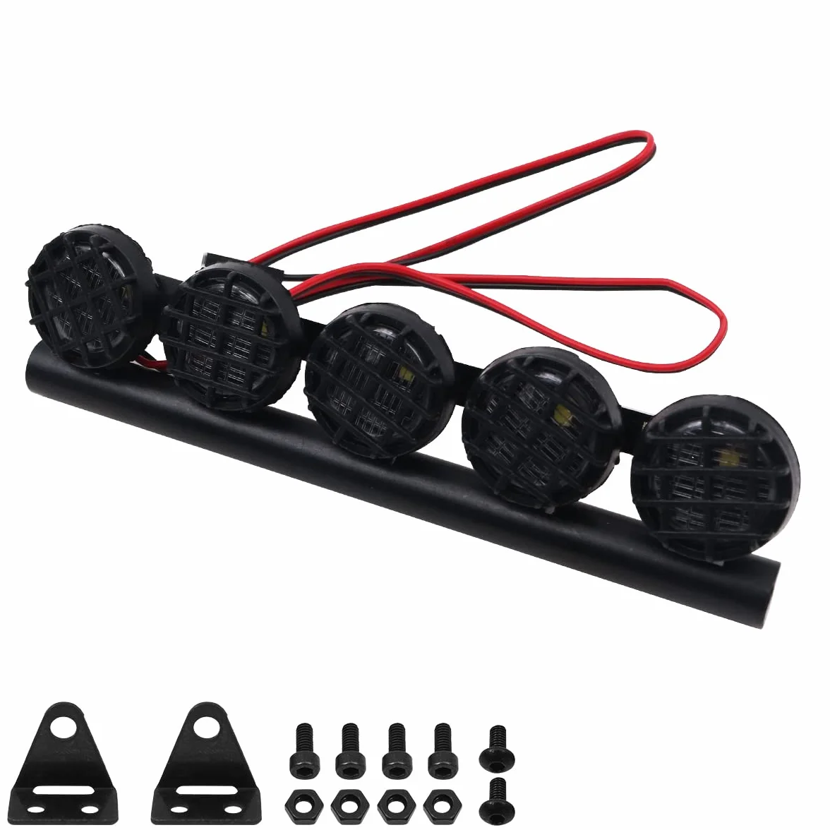 RC Car LED Light Bar Rc Car Lights Roof Light Rc Zestaw 5LED 125 mm do 1/10 RC Car Remote Control Monster Truck RC Crawler Kompatybilny z AXAIL scx10 Traxxas TRX-4