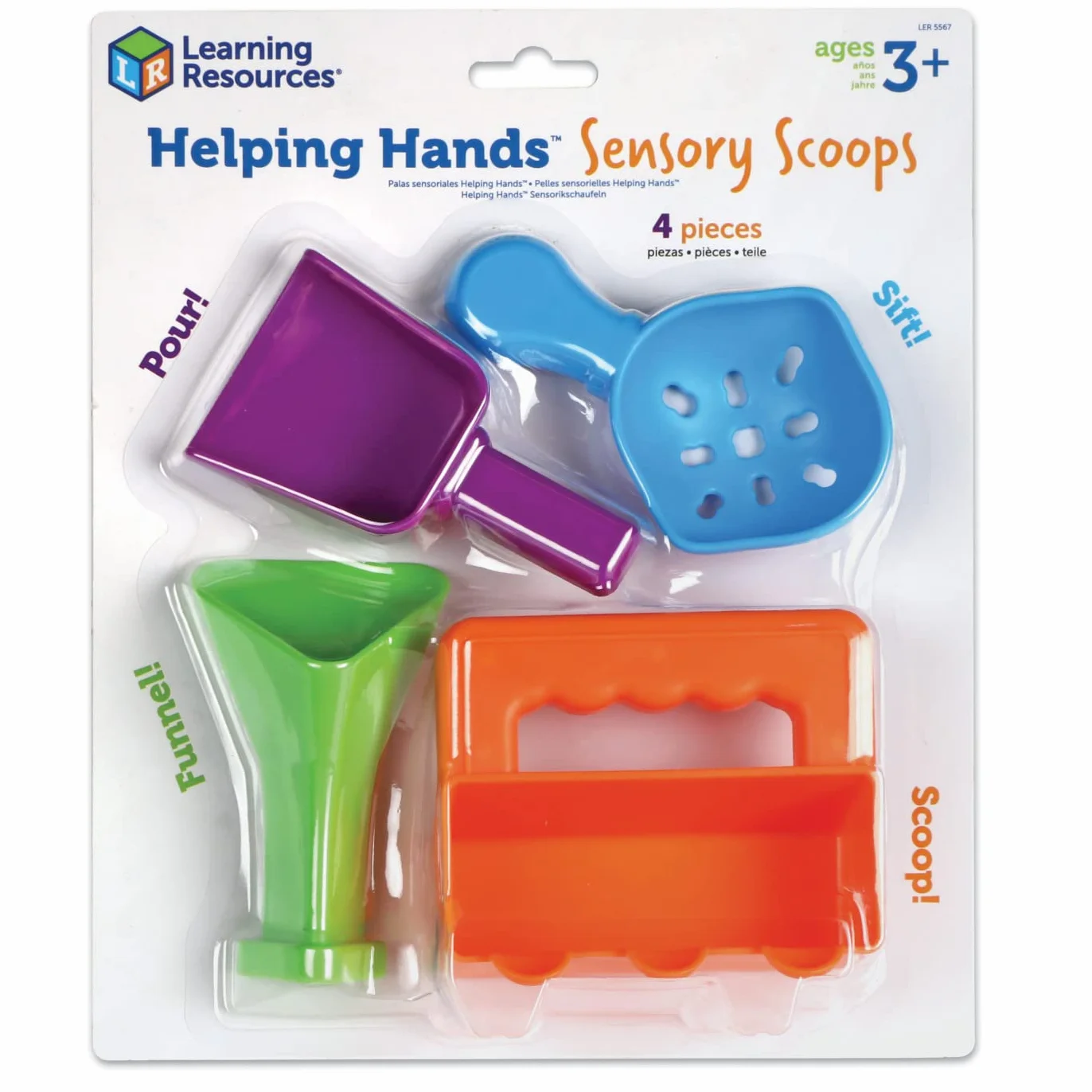 Nabieraki Sensoryczne Helping Hands marki Learning Resources, Zabawki rozwijające motorykę małą, Zabawki sensoryczne dla dzieci z autyzmem, Zabawki sensoryczne dla dzieci autystycznych