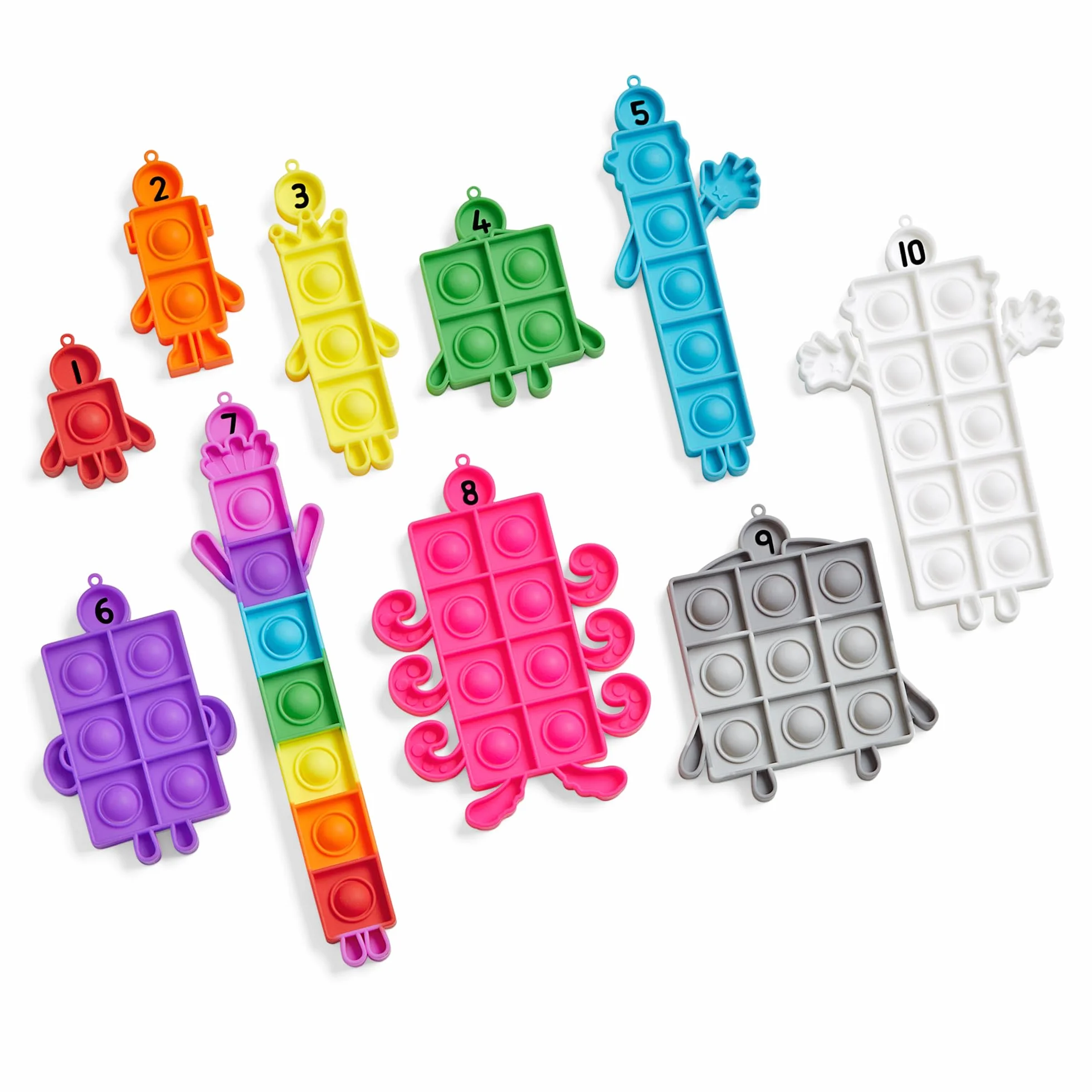 Learning Resources Numberblocks Bubble Poppers – Fidget i Nauka Liczb, Zabawka Podróżna 3-6 Lat