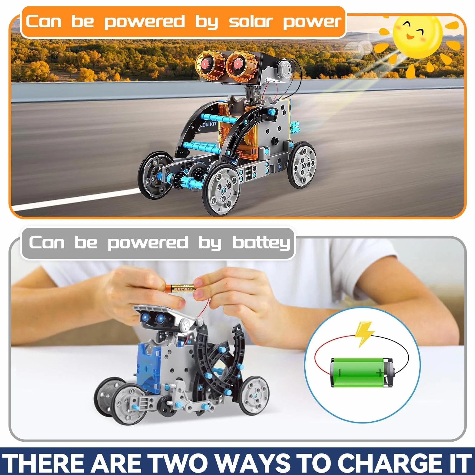 Zestaw robot solarnego, solny zestaw do budowania, 29 w 1 Model zabawkowy Gry o budowaniu samochodów Robotyka edukacyjna Na zewnątrz Eksperymenty Wielokolorowy