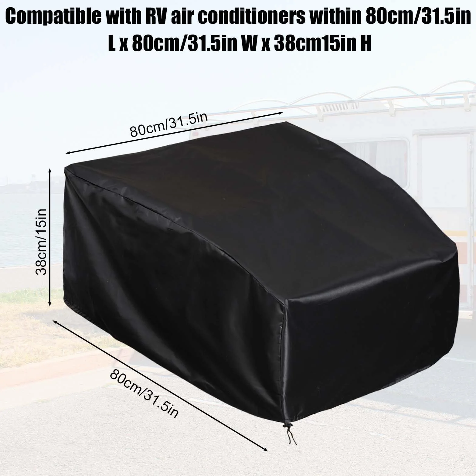 Pokrowiec na Klimatyzacje Kampera, Pokrowiec Zimowy na Klimatyzator Kampera Oxford Cloth na Klimatyzacje Dach Samochodu Kempingowego