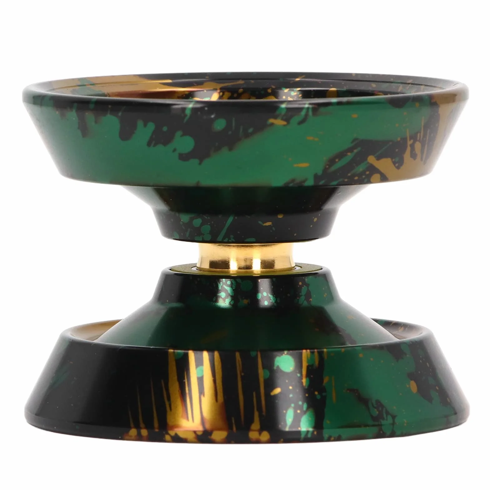 Marhynchus Premium Niereagujący Metal Aluminium Aluminium Yoyo Professional Yoyo z potężną stabilnością Rotacji dla Dzieci Dorosłych Początkujący Zaawansowani Gracze (czarne złoto)
