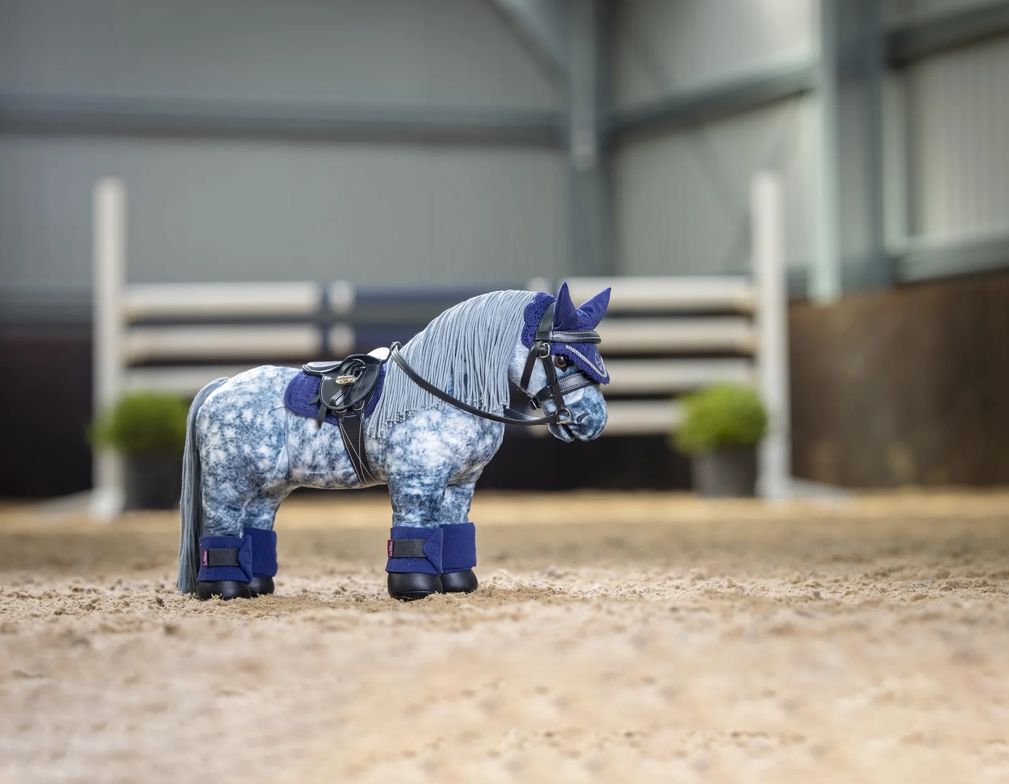 LeMieux Toy Pony Sam dla dzieci - szary - miękki płaszcz - elastyczny - odpowiedni dla dzieci w wieku od 3 lat