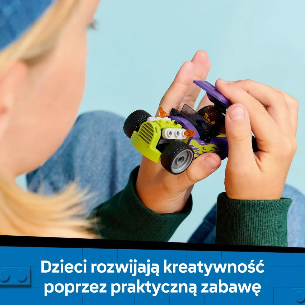 LEGO City Hot Rod, samochód wyścigowy, zabawka dla dzieci od 5 lat, wyścigówka i minifigurka kierowcy, pomysł na prezent dla 5-latka na urodziny, klocki dla chłopca i upominek dla dziewczynki 60485
