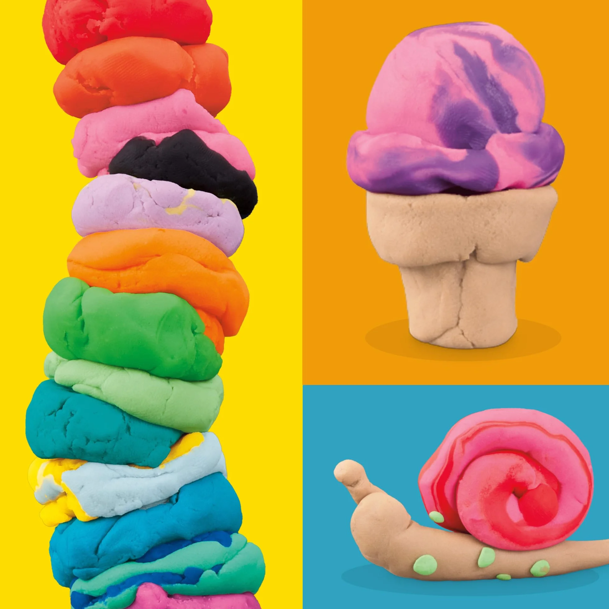 Najlepszy zestaw różnych rodzajów i kolorów ciastoliny Play-Doh, 22 tuby, zabawy plastyczne dla dzieci