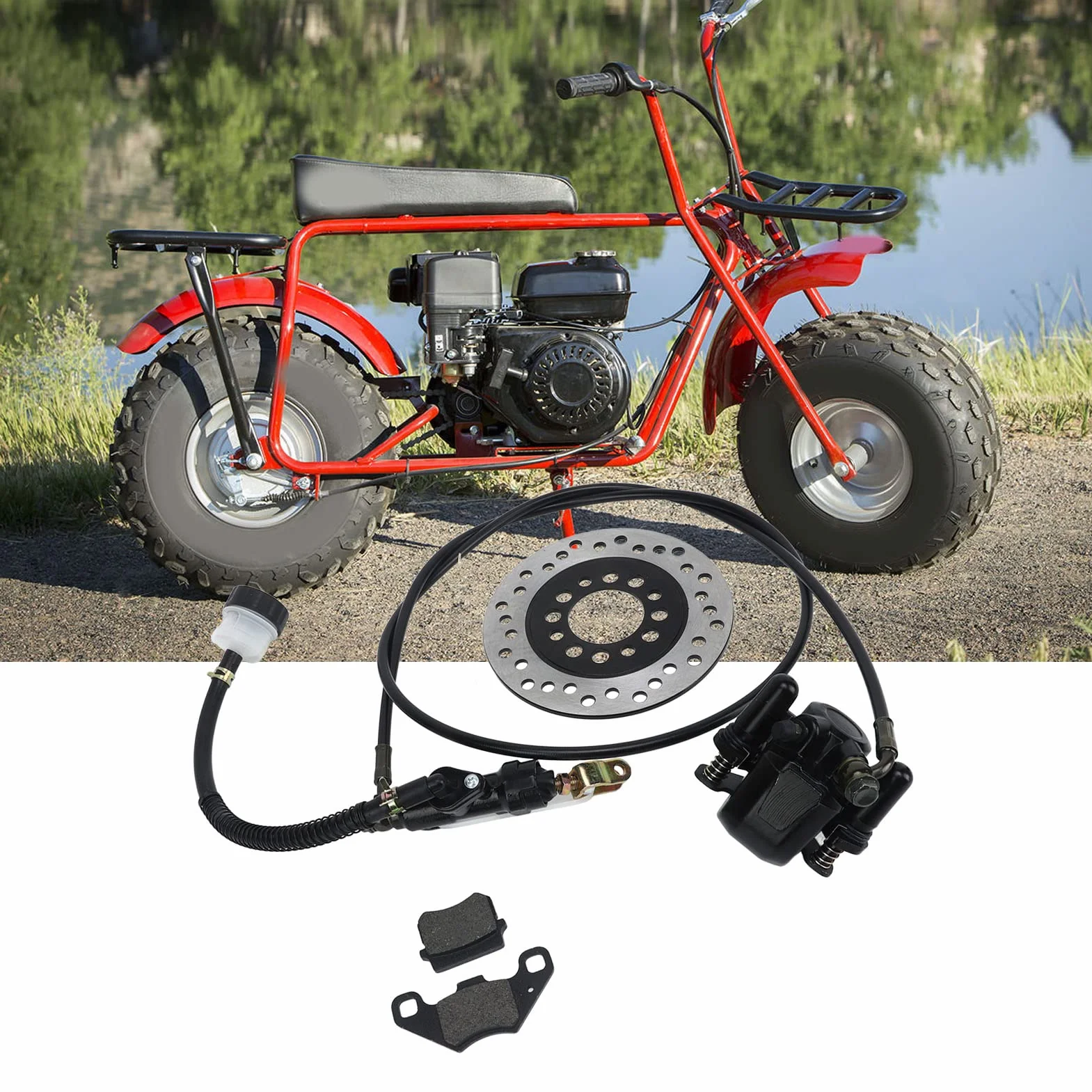 Zestaw Hamulców Tarczowych, Zacisk Hamulca Gokartowego i część Tarczy, Wirnik Tarczy Zacisku Hamulca, do Gokartów Dirt Bike Quad Atv