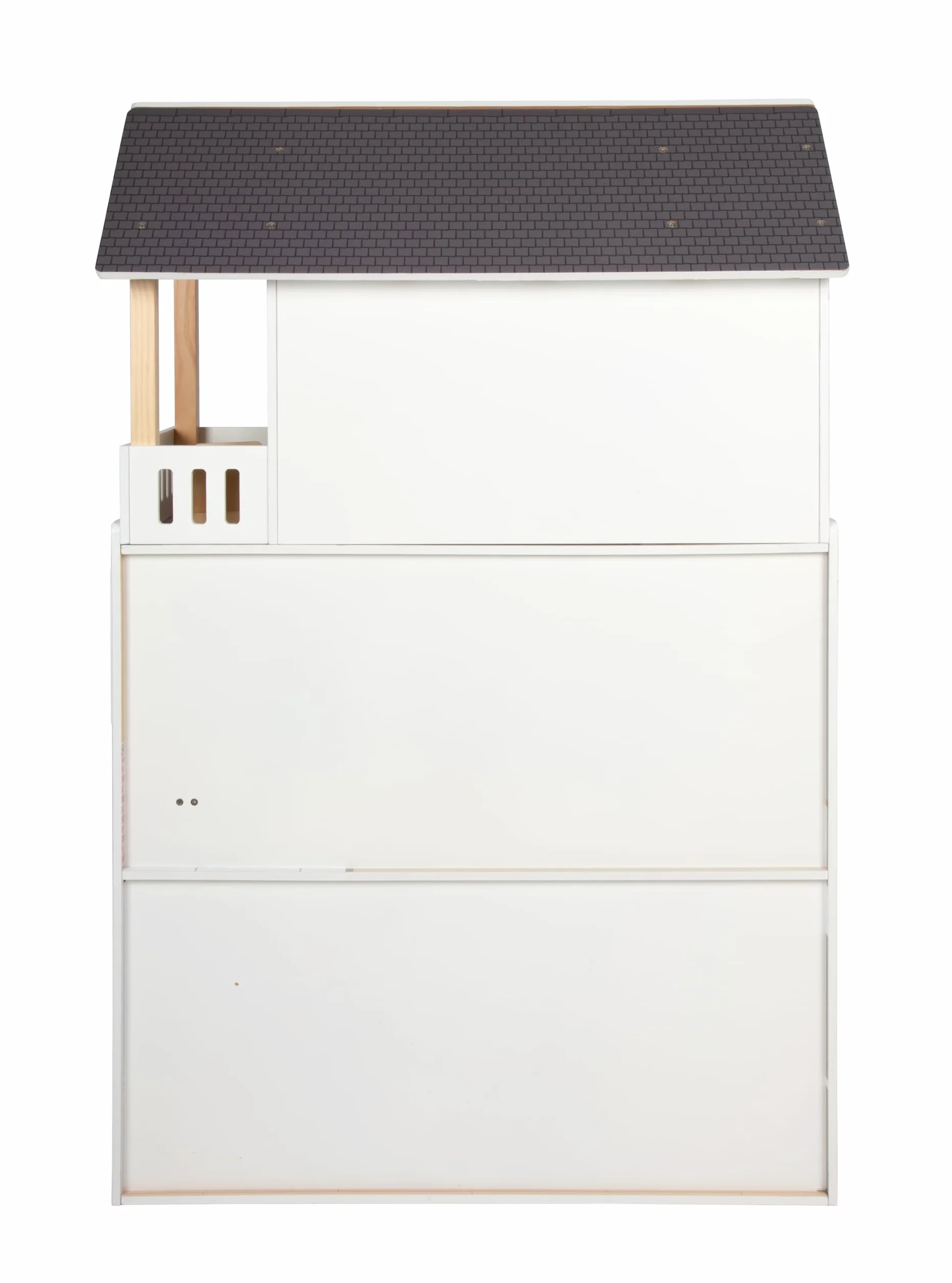 Mały domek dla lalek Villa XL, 3-piętrowy domek dla lalek z windą, dla lalek do 30 cm, skala 1:6, imitacja drewna, 12730