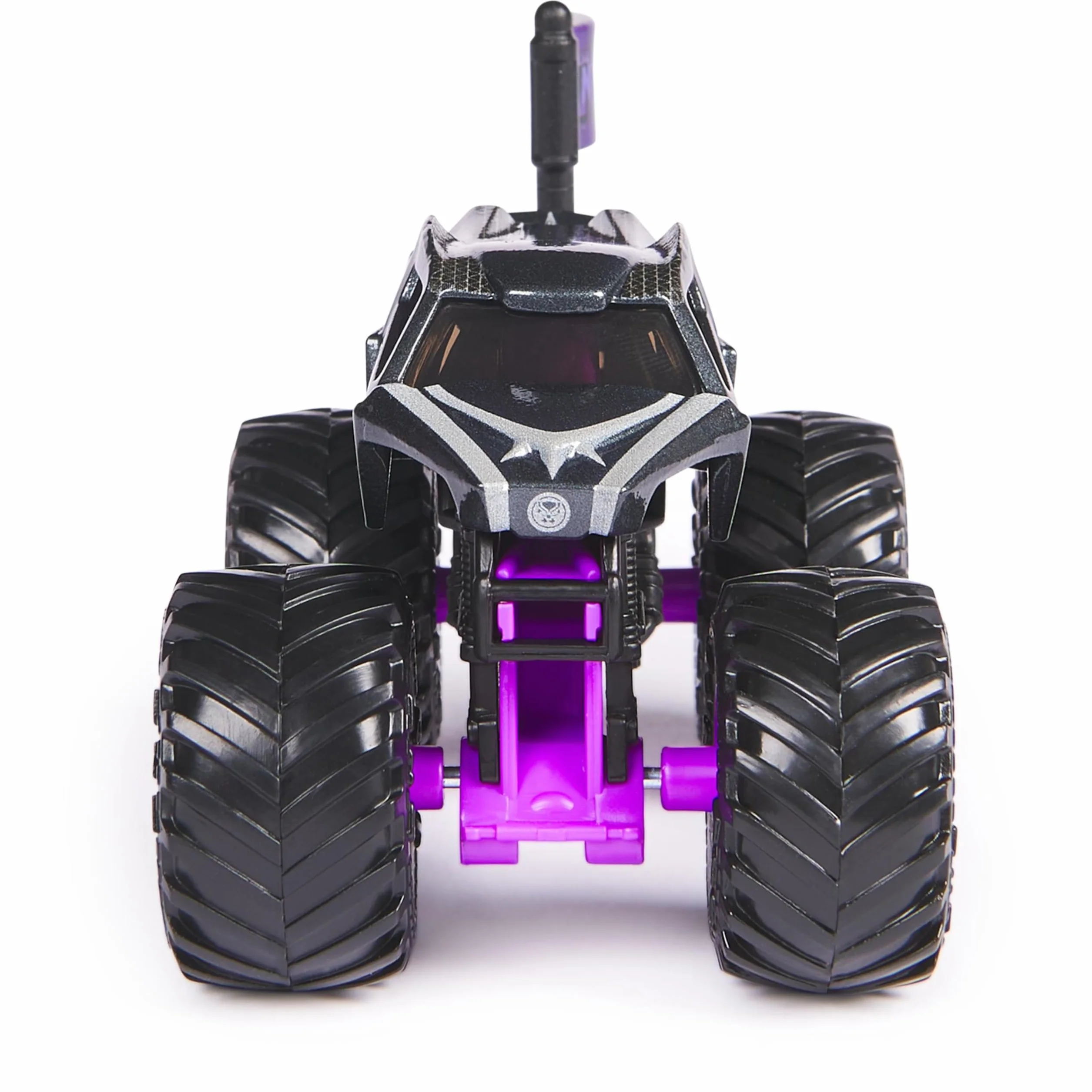 Monster Jam Marvel - 1 Vehicle Die-CAST 1:64 Marvel - 1 Autentyczny pojazd Monster Truck Oficjalny pokaz kolekcjonerski w skali 1:64 - Zabawka dla dzieci 3 lata i więcej - model losowy