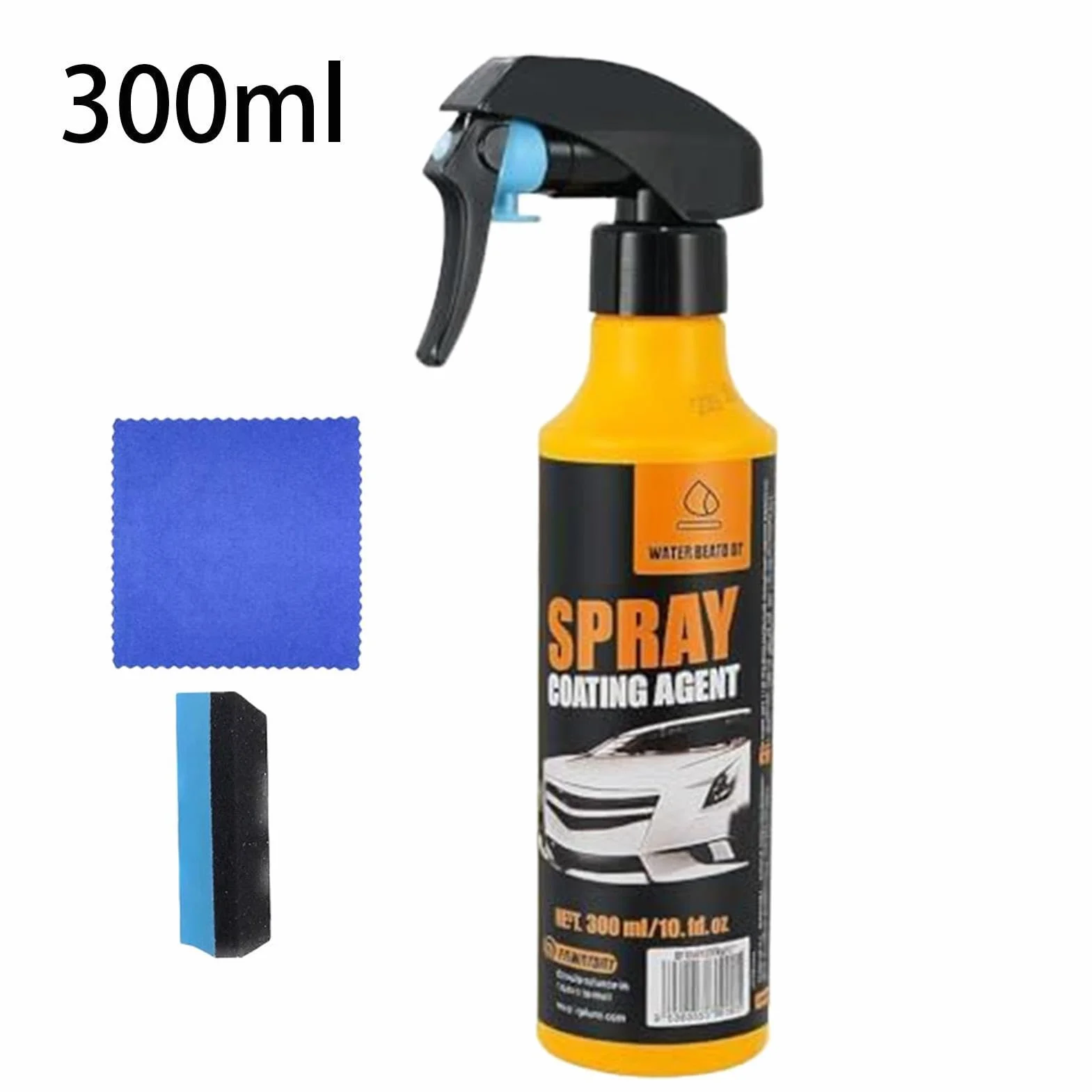 Ceramic Coating Spray - Hydrophobic Nano Car Detailer | 300ml Glass Paint Shine Spray With UV Block, Oxidation Protection For Automotive Exterior Care, Long Lasting Gloss Enhancement