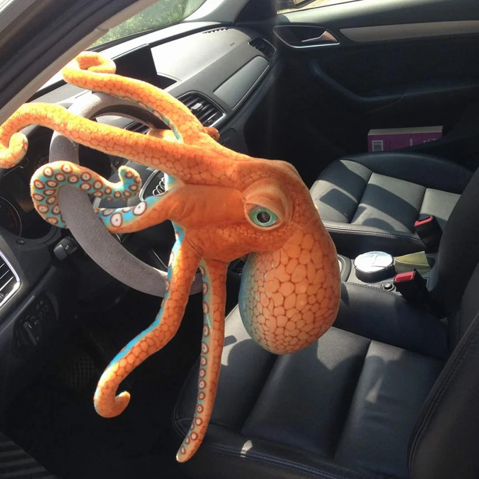 YunNasi przytulanka Krake Kreatywna pluszowa zabawka Oktopus Poduszka Naturalnie ukształtowana, Świetnie jako zabawka i prezent dla dzieci (50cm)