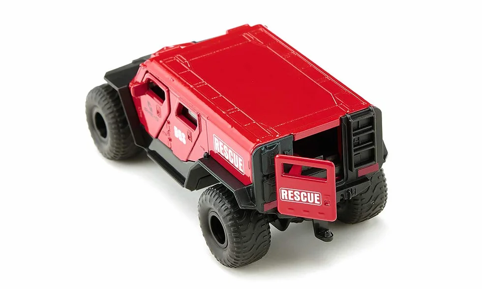 Siku 2307, GHE-O Ambulans, 1:50, Metal/Tworzywo sztuczne, Czerwony, Liczne funkcje, Do łączenia z modelami Siku w tej samej skali