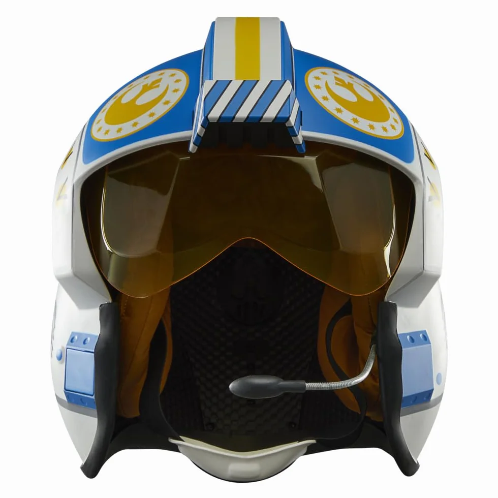 Star Wars The Black Series Carson Teva Premium elektroniczny kask z zaawansowanymi diodami LED i efektami dźwiękowymi, wiek od 14 lat
