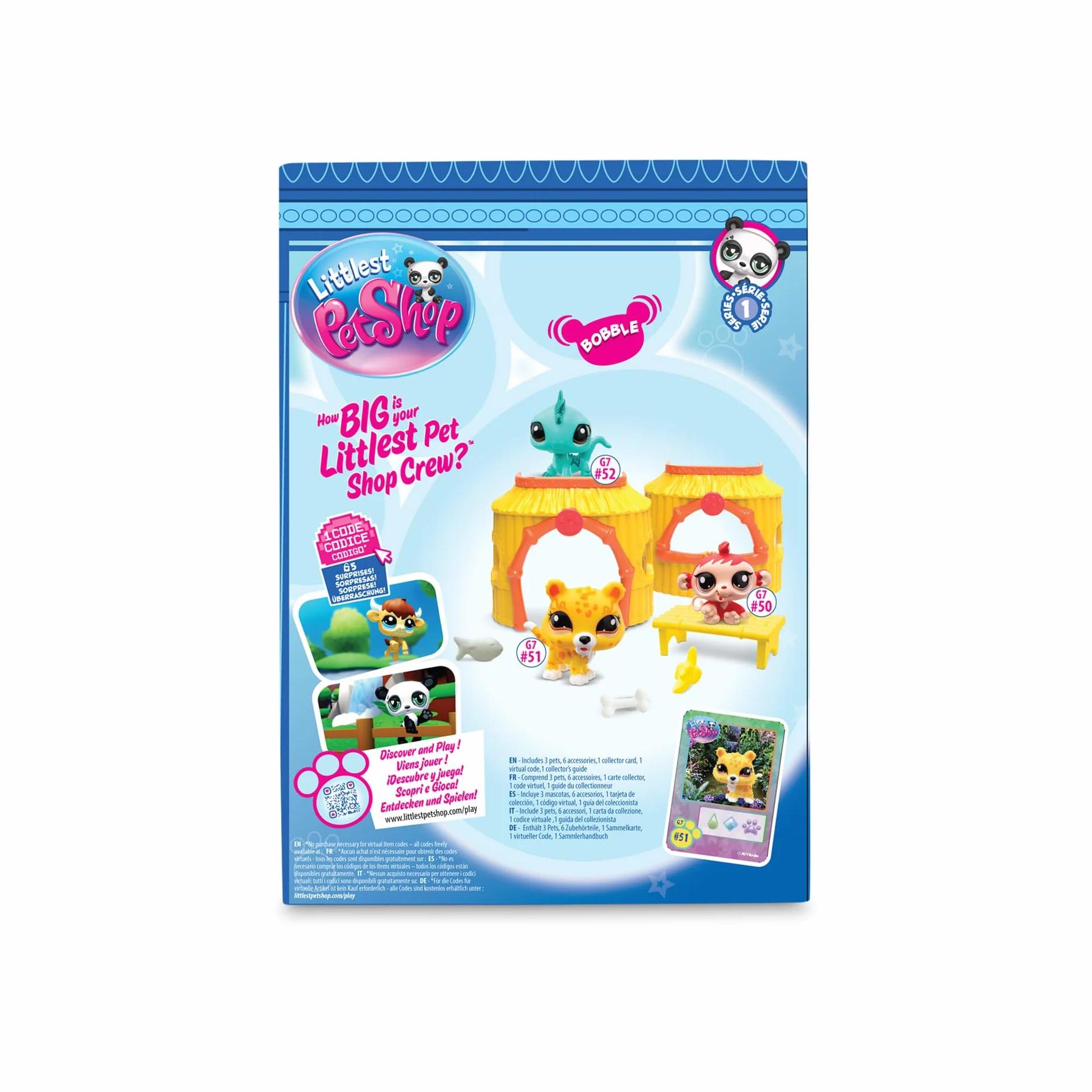 Littlest Pet Shop Tiki Jungle Zestaw do Zabawy, Wielokolorowy, 6,3 x 5,7 x 4 cm