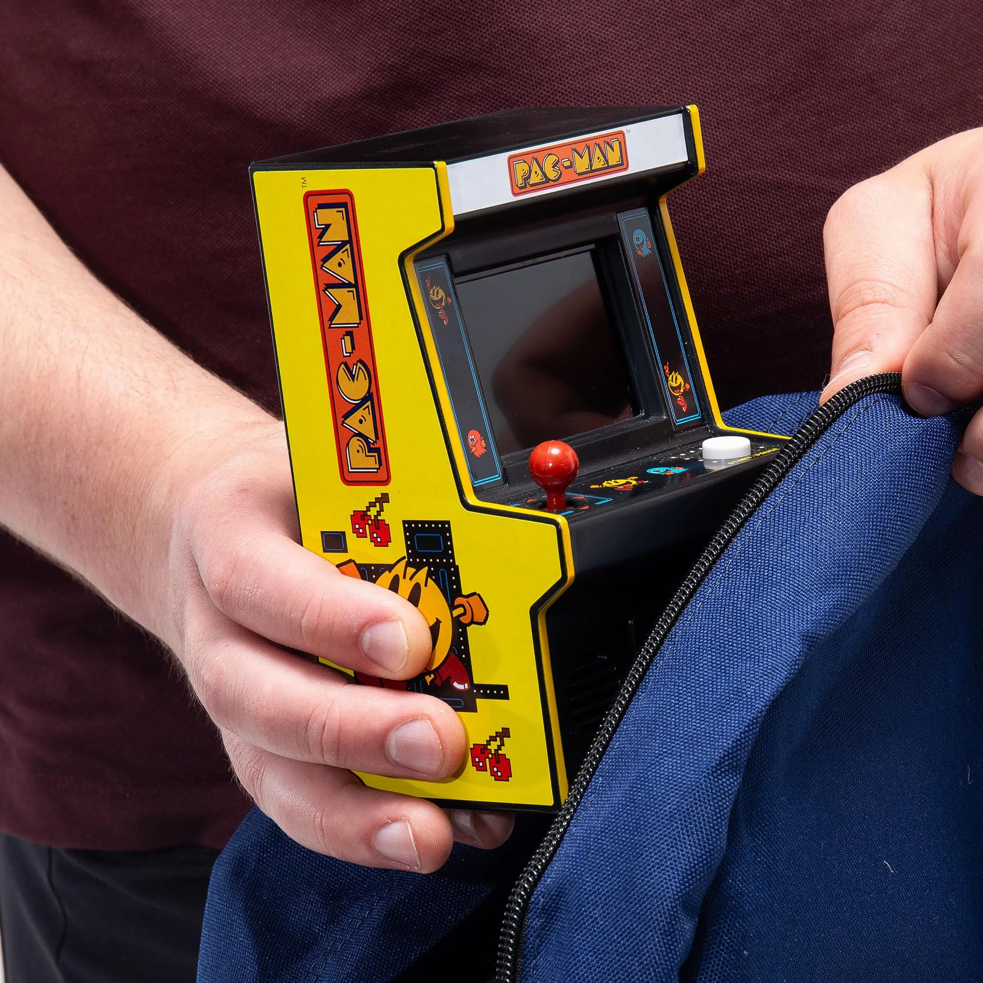 Arcade Classics Pac-Man - Mini gra zręcznościowa retro, 4-kolorowy ekran, idealny prezent dla dzieci w wieku 8-98 lat