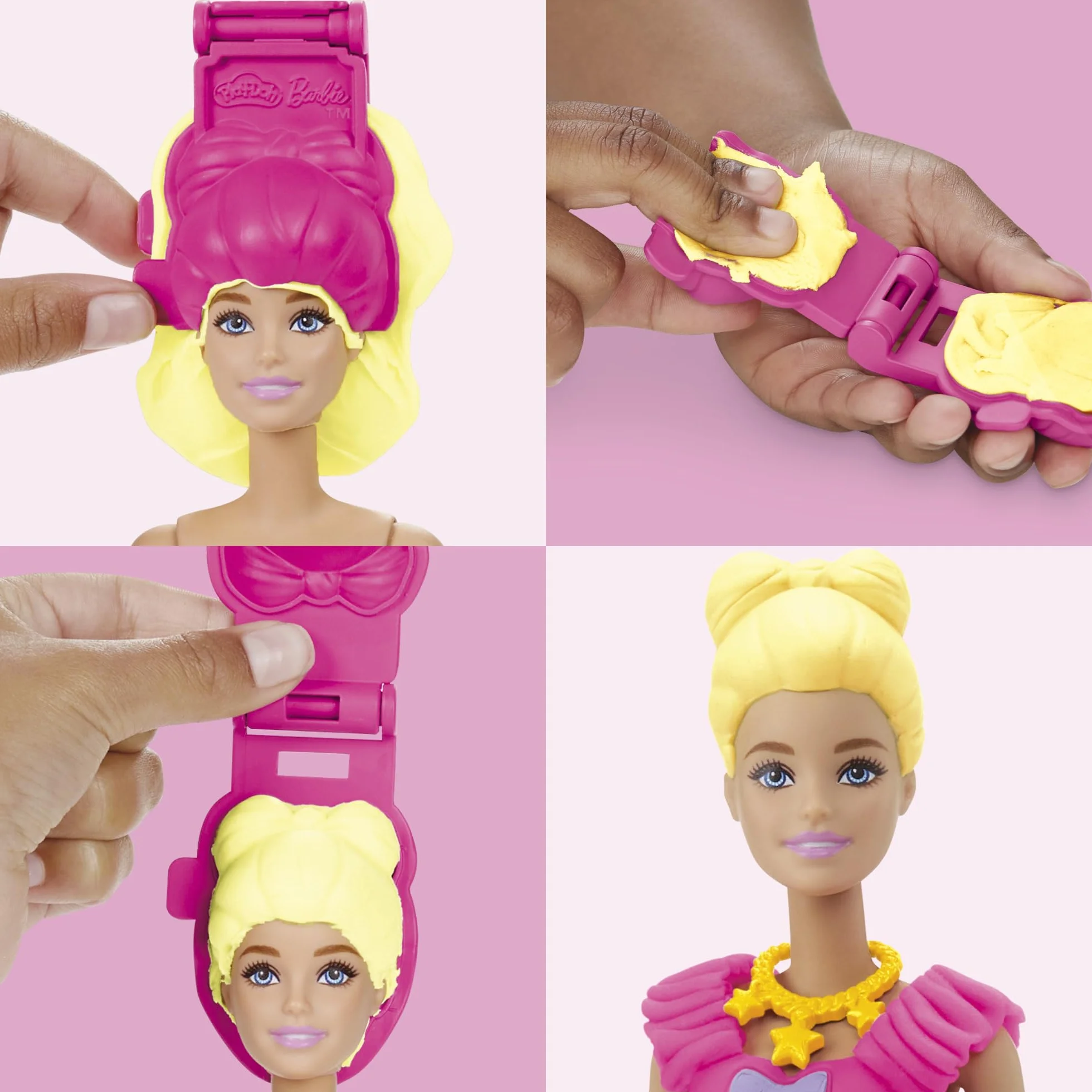 Zestaw lalek Play-Doh Barbie Falbanki i kokardki