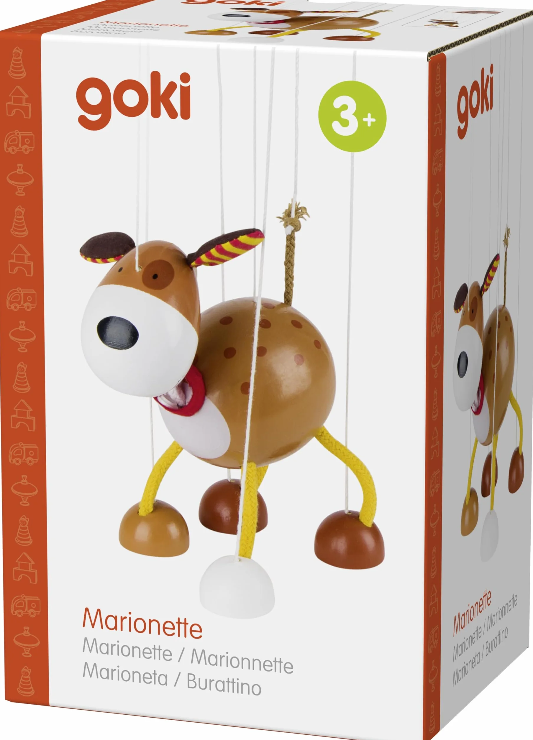 Goki 51755 Marionette pies lalka
