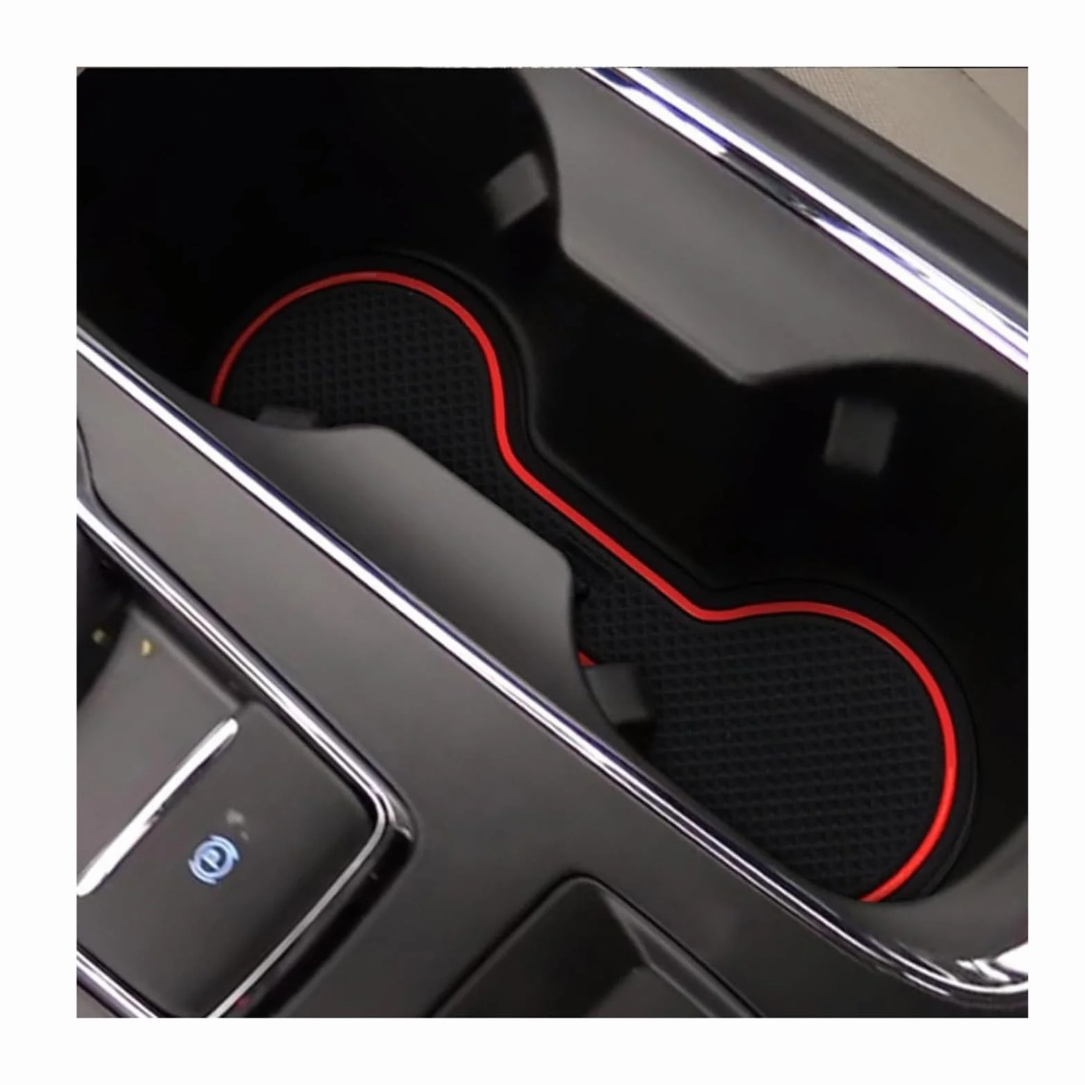 Rowek na drzwiach samochodu kubek antypoślizgowa poduszka nakładka na szczelinę w bramie kompatybilna z akcesoriami wnętrza Ford Fusion Mondeo 2018-2019(White)