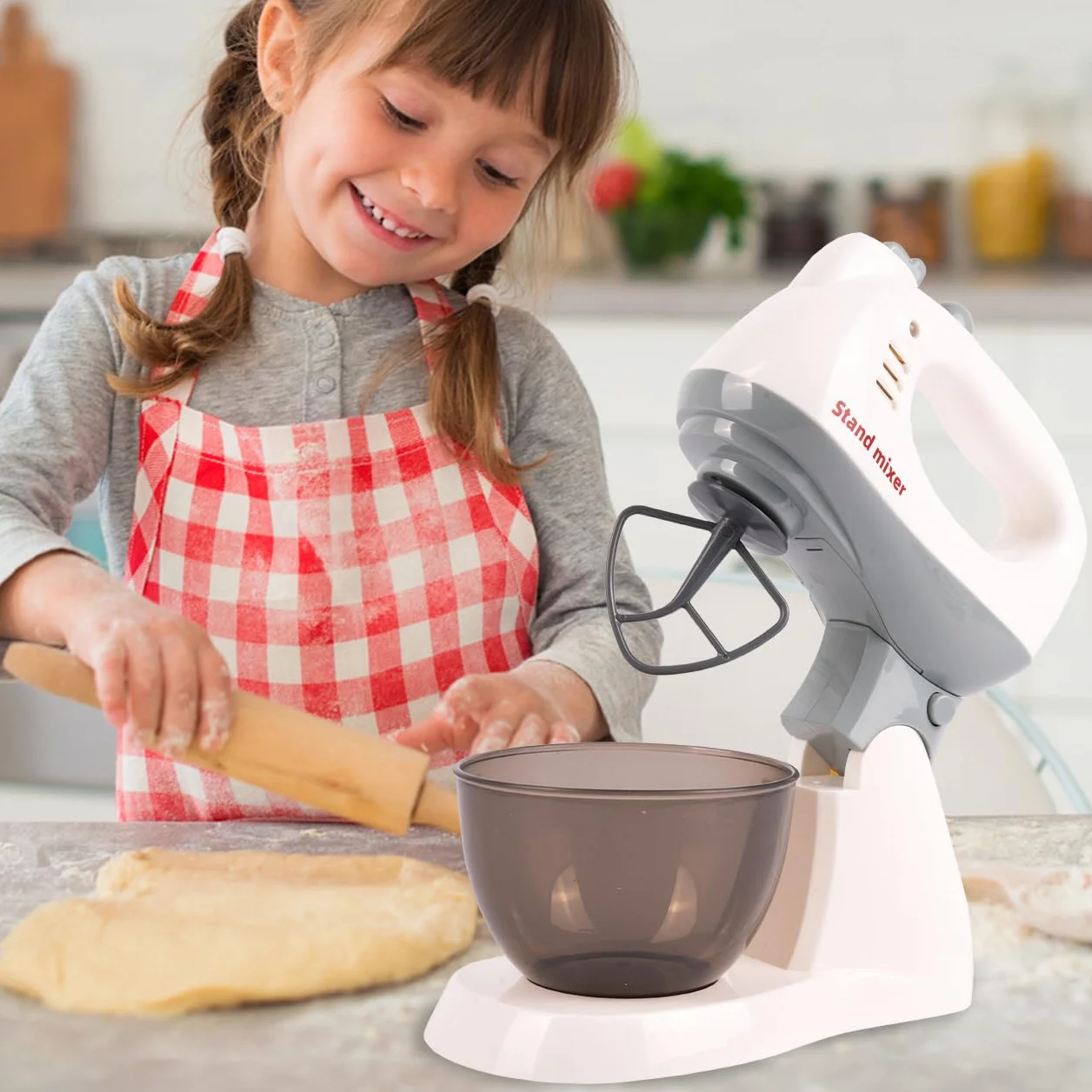 MalPlay Robot kuchenny, zabawka kuchenna, akcesoria do pieczenia, akcesoria kuchenne do zabawek, mikser dla dzieci od 3 lat