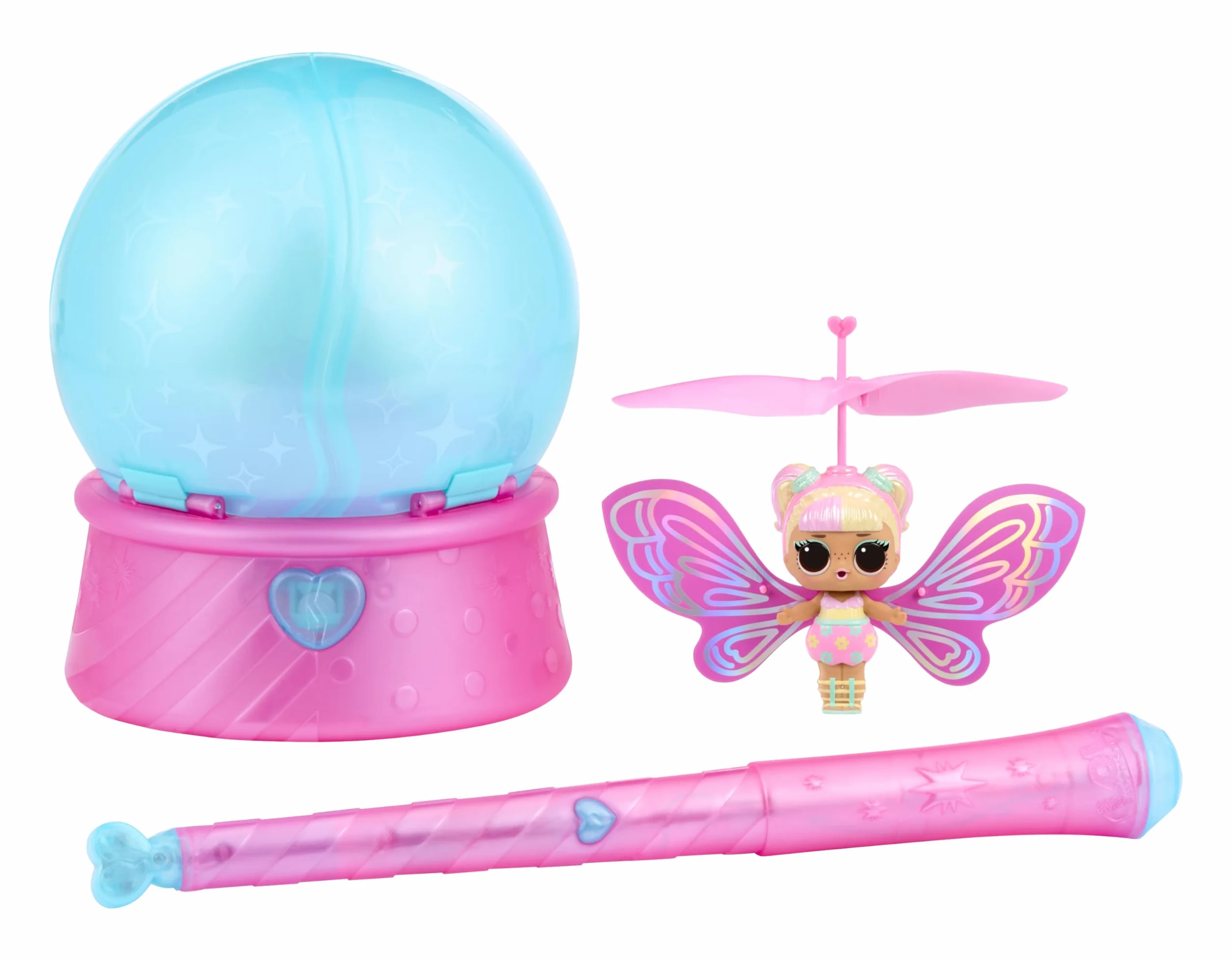 L.O.L. Surprise! Magic Flyers Fairies Tots – Flower Child – Zawiera 1 Laleczkę i Magiczną Różdżkę, w Opakowaniu w Kształcie Kwiatu. Zbierz Obie Wróżki z Tej Kolekcji