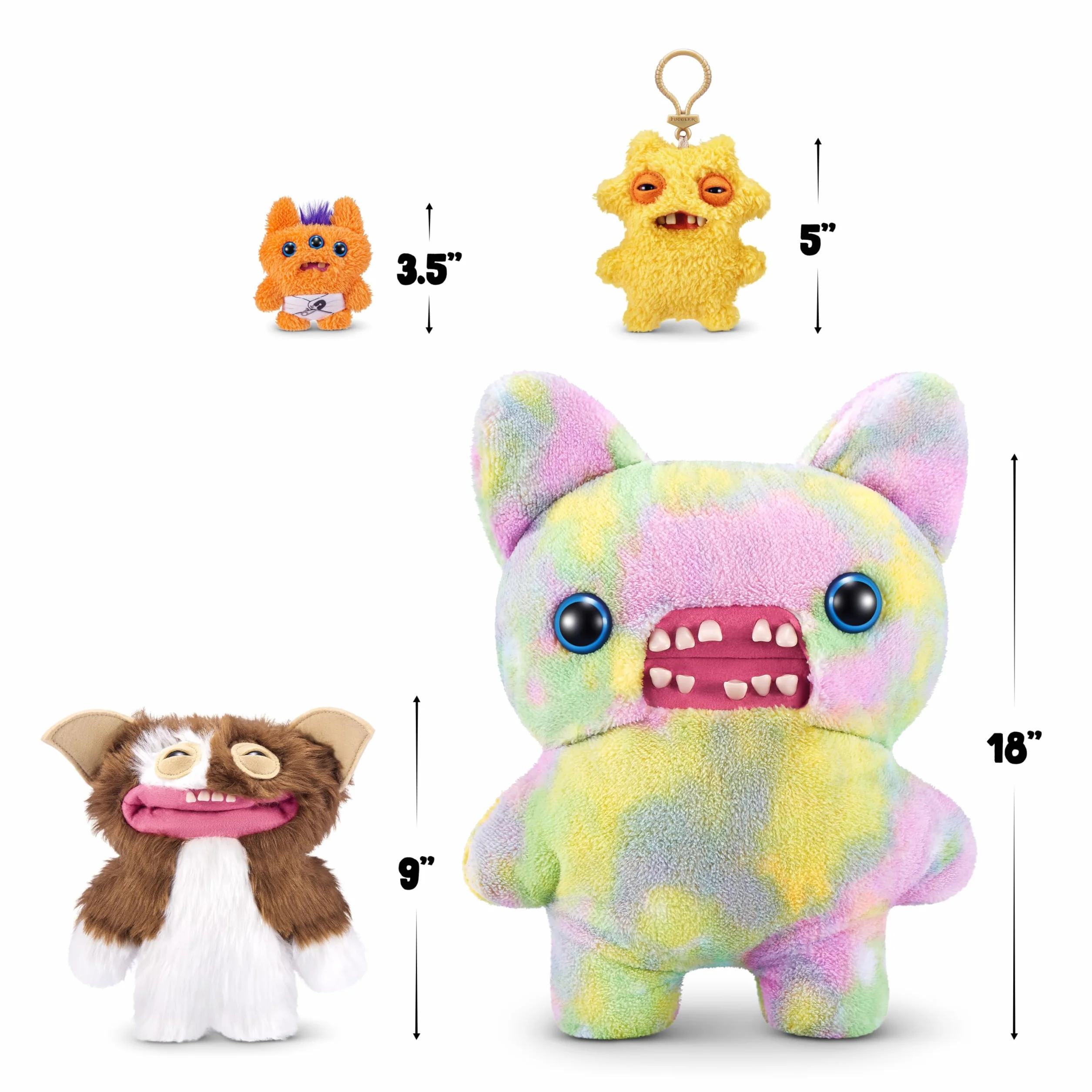 Fuggler x The Gremlins by ZURU Funny Ugly Monster, Plush, Collectible, Toy (Gizmo)