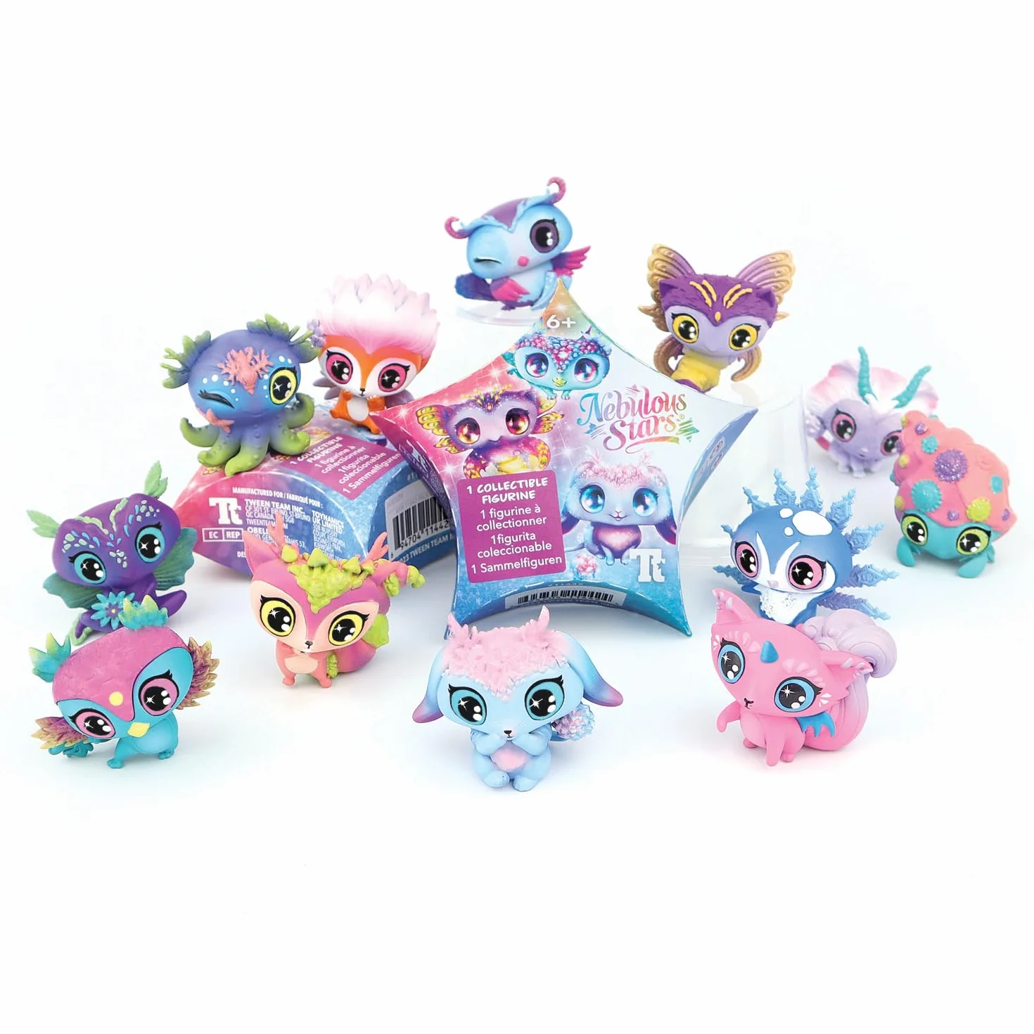 Nebulous Stars 11442 - kolekcjonerska figurka Animoulous z serii 1, losowa figurka kolekcjonerska w gwiezdnym pudełku, zawiera kolekcjonerskie naklejki, kolekcjonerska dla kolekcjonerów i fanów