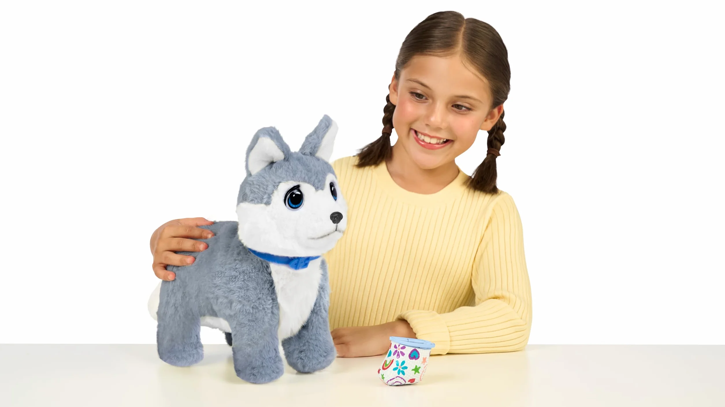 Little Live Pets Ouchies Aspen – ekskluzywny interaktywny szczeniak Husky z 50+ dźwiękami i reakcjami, w zestawie zestaw weterynaryjny i torba do noszenia, od 4 lat