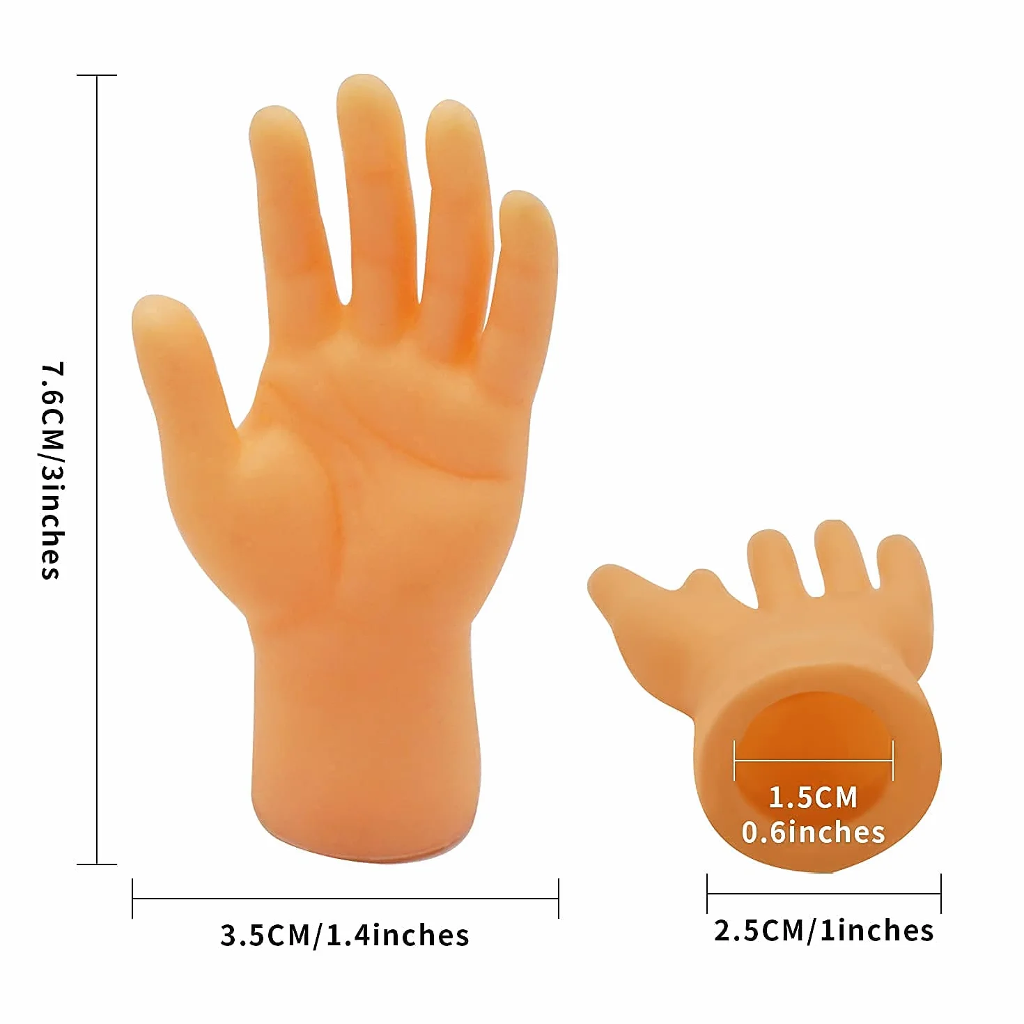 Yolococa Tiny Hands Mani Minuscole Manine per Dita Marionette da Dito Divertente Trucchi magici per Famiglia Amico Giochi Festa 10 Pieces
