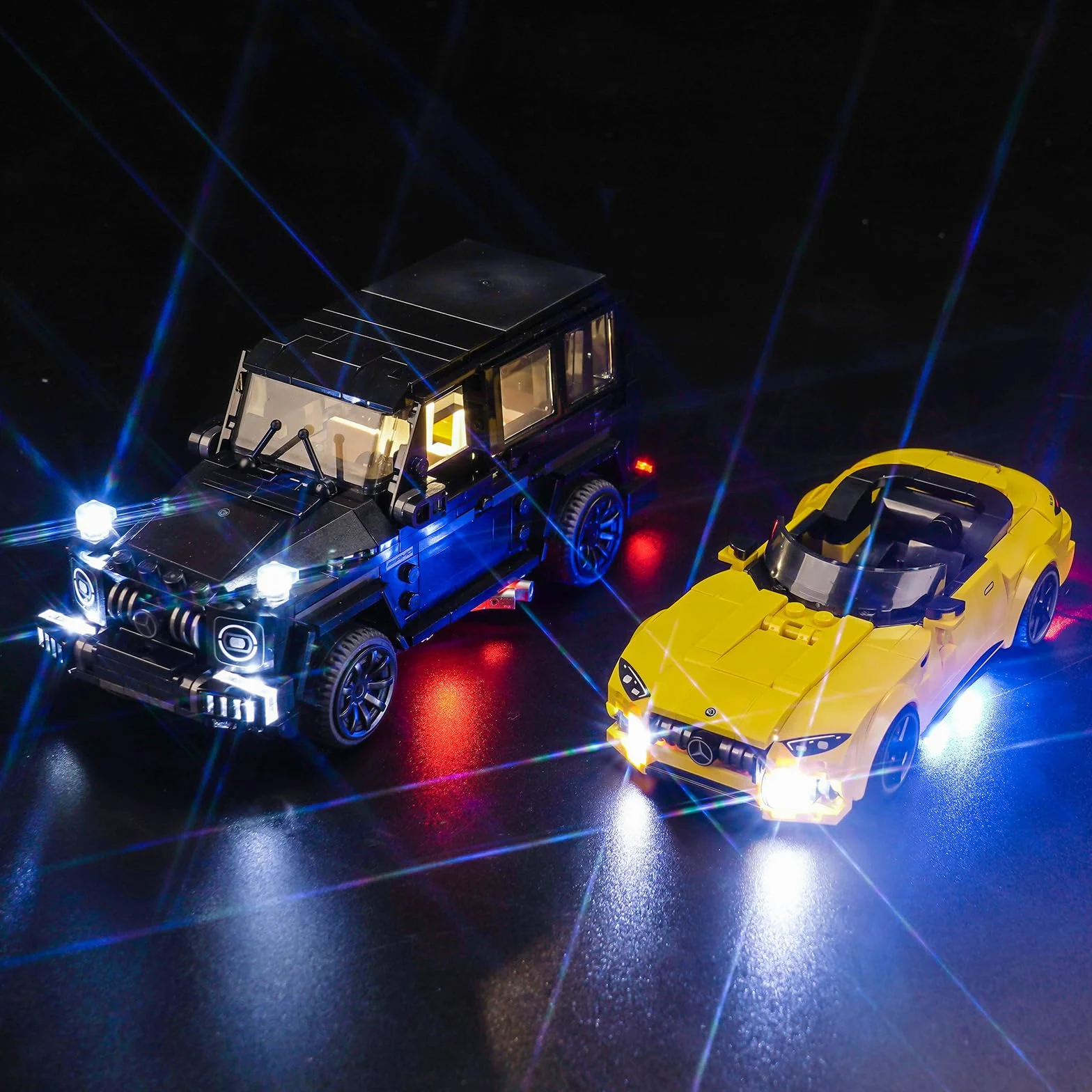Zestaw świateł LED kompatybilny z Lego 76924 Mercedes-AMG G 63 i Mercedes-AMG SL 63 (bez modelu)