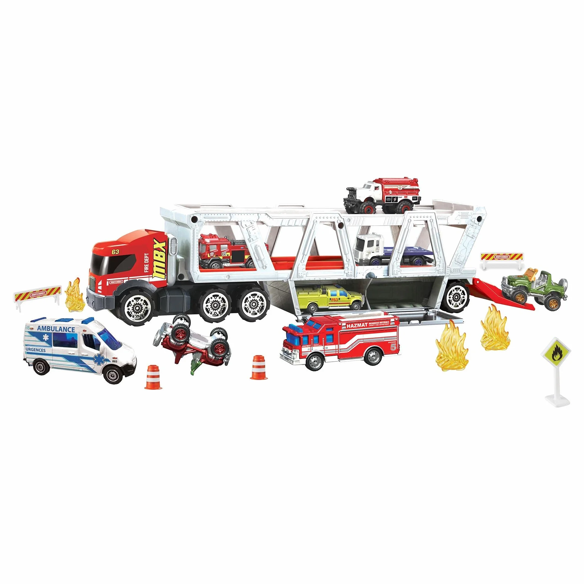 Matchbox Pojazd Zabawkowy, Czerwony/Szary, od 3 lat