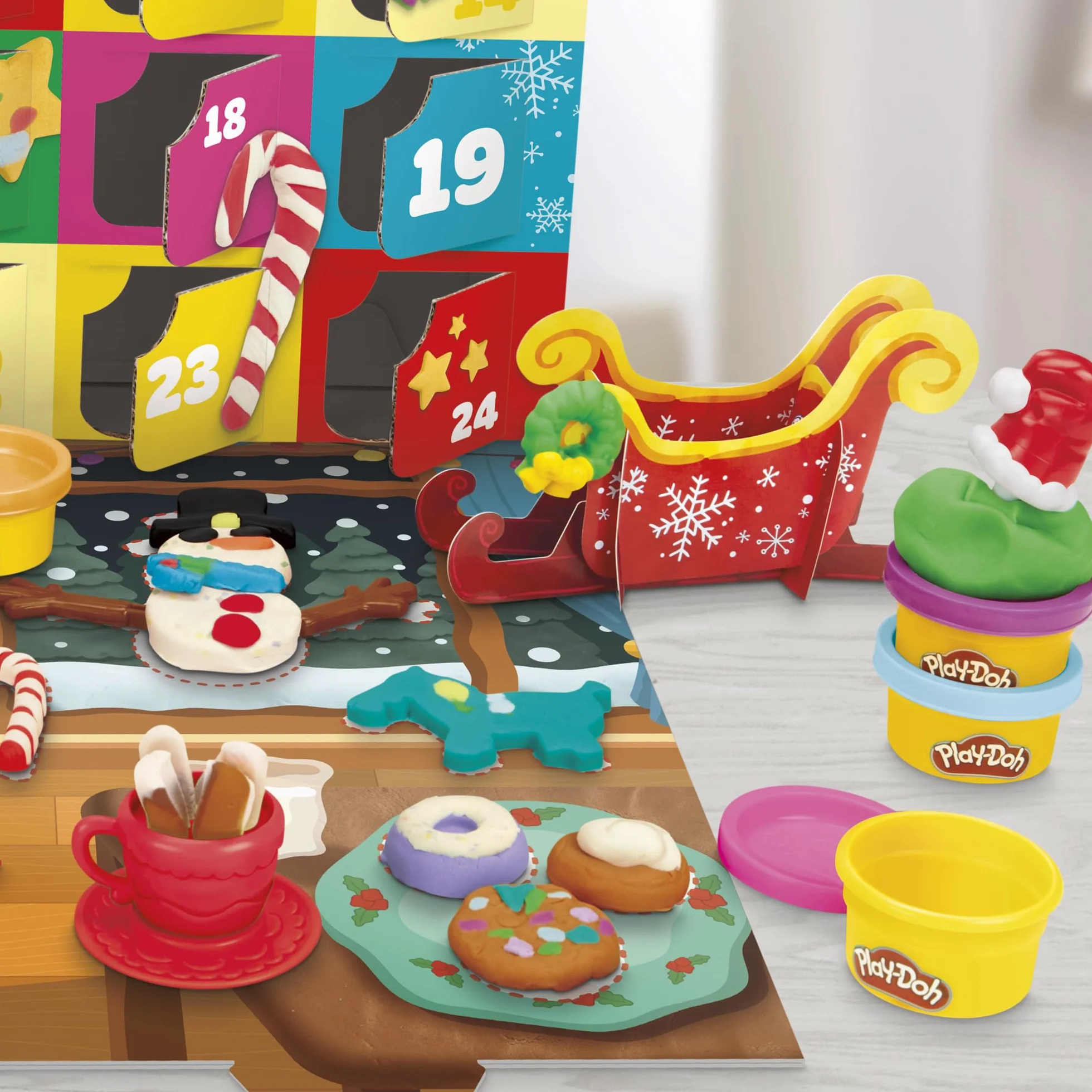 Świąteczny kalendarz adwentowy Play-Doh dla dzieci