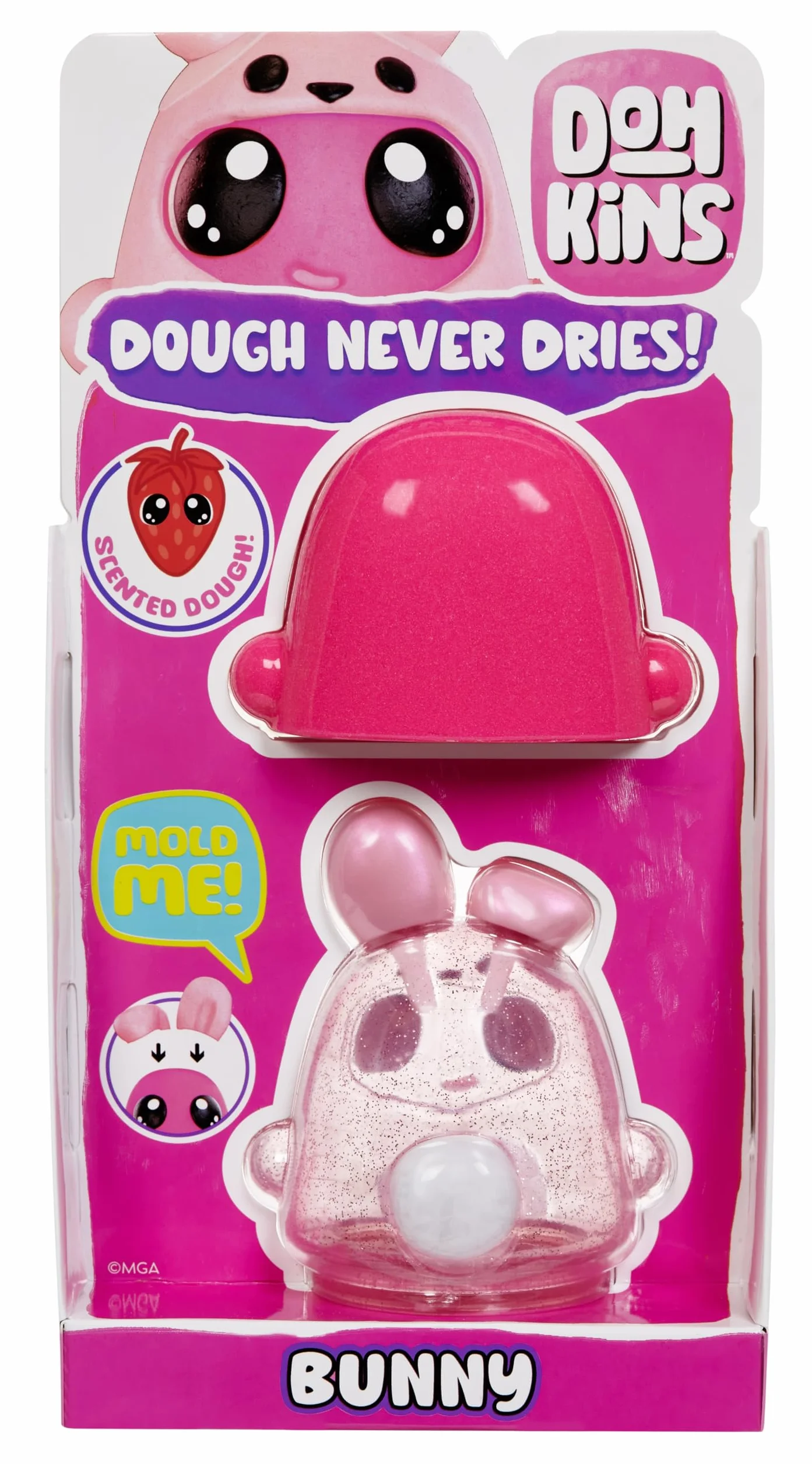 DohKins Bunny Single Pack Character – Zawiera 1 Figurkę DohKins, Zbierz Wszystkie 6 Figurek. Bezglutenowa Masa Plastyczna Nigdy Nie Wysycha. Idealna dla Kolekcjonerów i Dzieci w Wieku 2–5 Lat