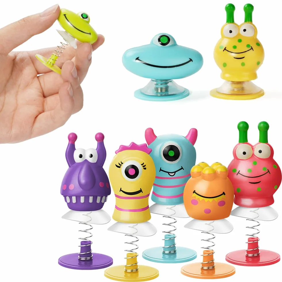 36 sztuk zabawek z potworami, zabawki do skakania dla dzieci, zestaw 6 różnych zabawek Jump Pop Up Monster Toys, zabawki, psotniaki potwór