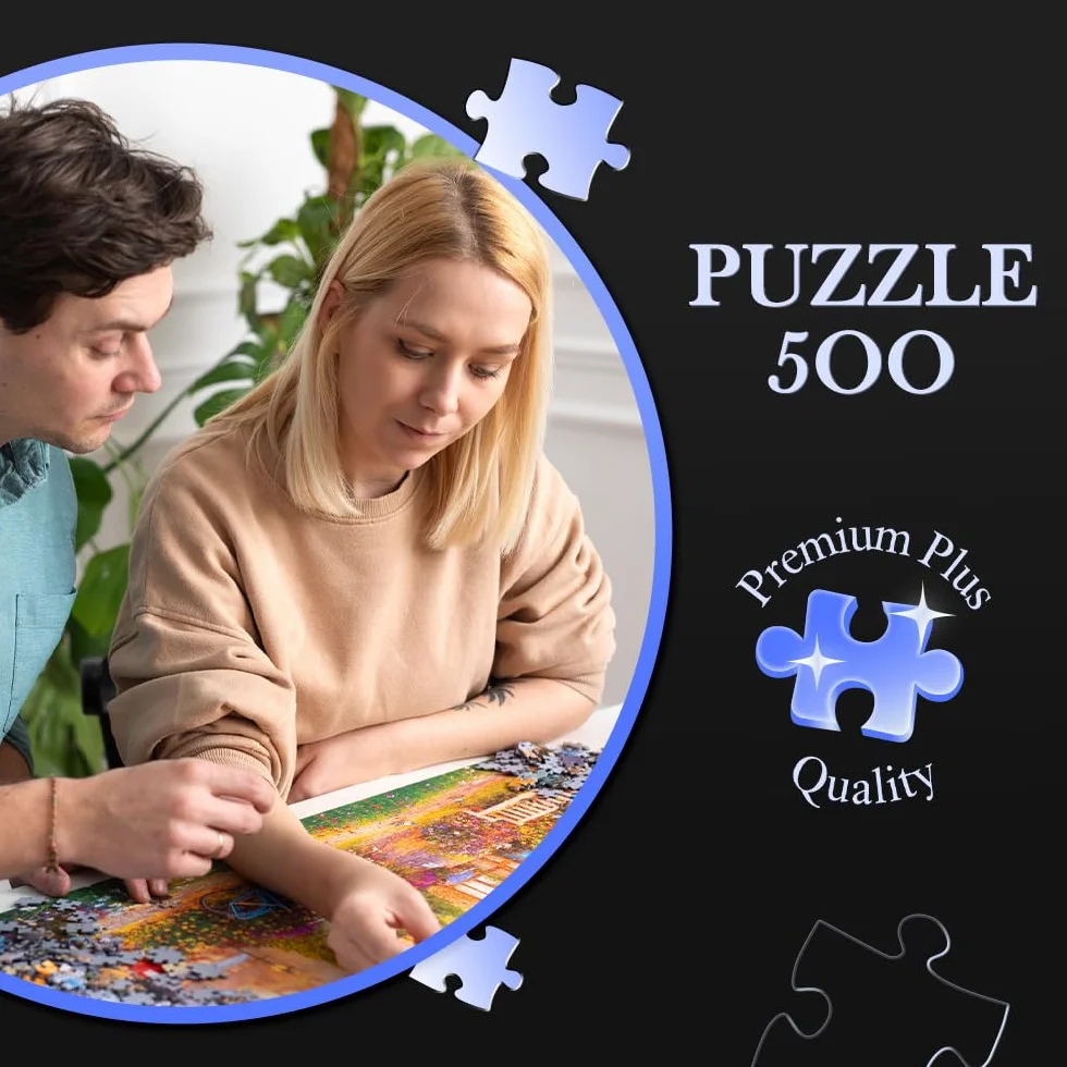 Trefl Premium Plus Quality - Puzzle Pets as Art: Makaronowa Medytacja Shiby - 500 Elementów, Seria Ponadczasowych Motywów, Idealne Dopasowanie Elementów, dla Dorosłych i Dzieci od 10 lat