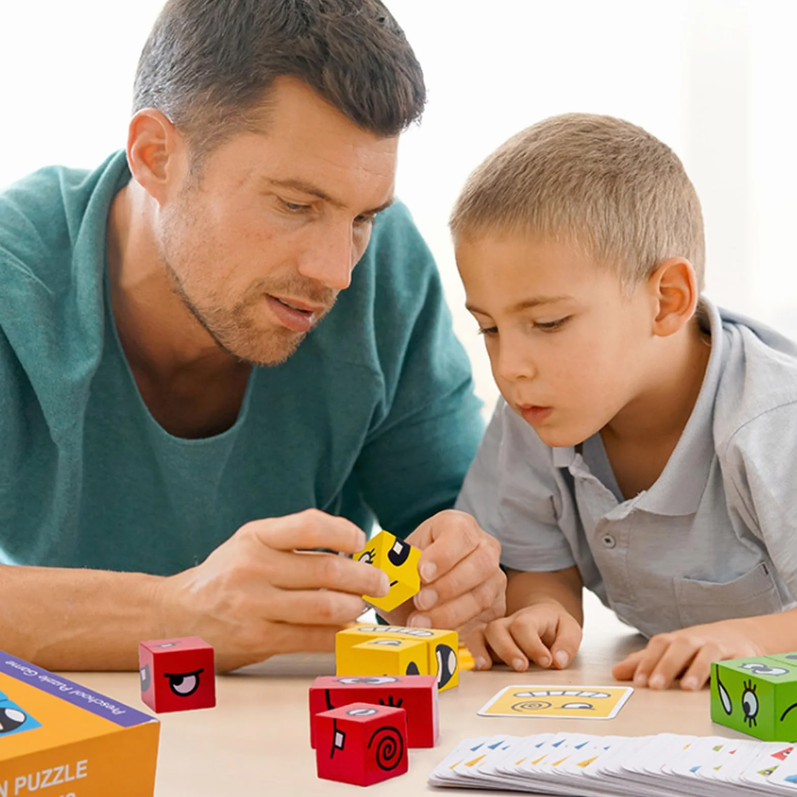 Drewniane puzzle z wyrazem twarzy gry Montessori Puzzle dla dzieci 3 lata zabawki edukacyjne kostka gra w kostkę emocje zabawki Expression interaktywne puzzle budowanie dla wieku 3 4 5 6 lat