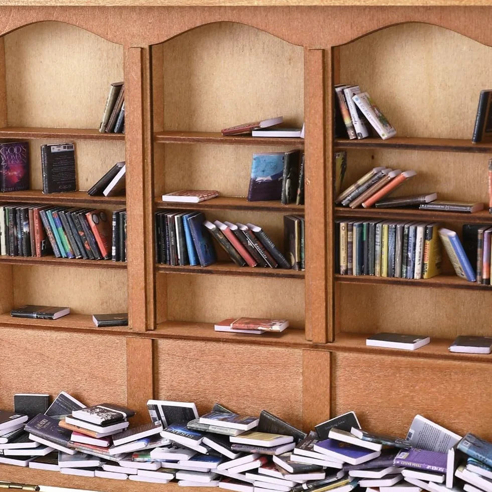Relief Lęk 200 książek Miniaturowa biblioteka Shake Away Your Anxiety B