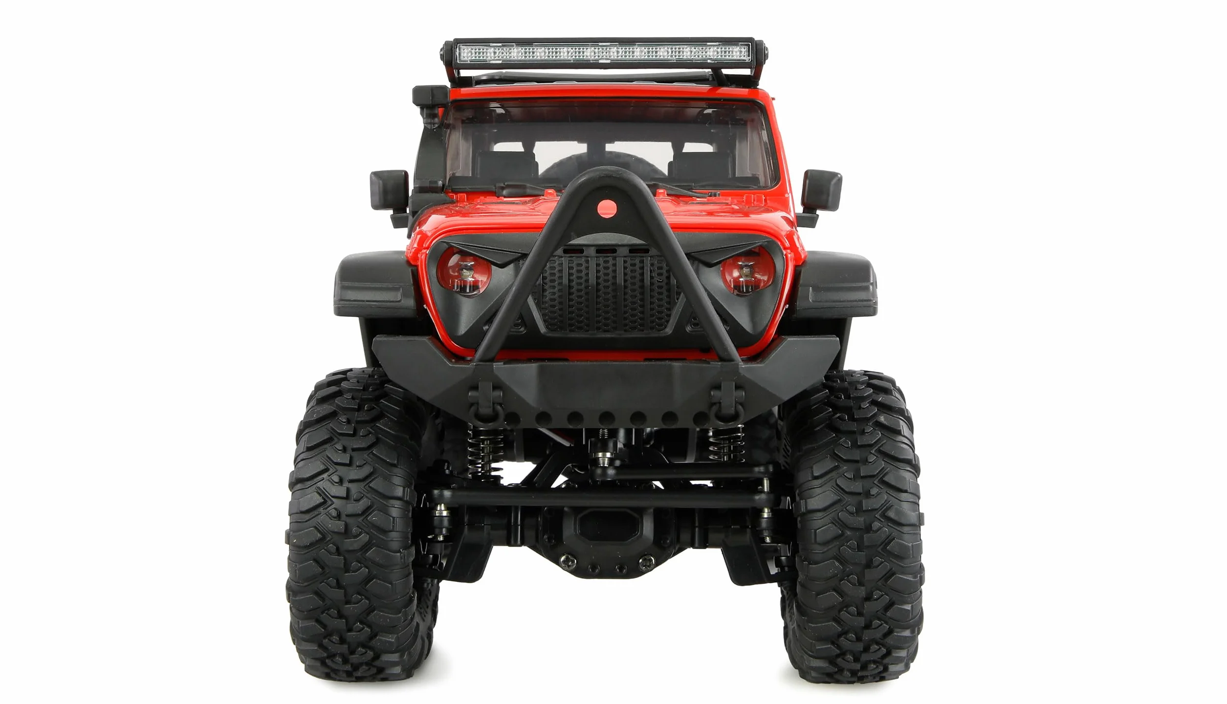 Amewi AMXRock Mini-Crosstrail Scale Crawler 4WD 1:16 RTR czerwony z pilotem zdalnego sterowania, akumulatorem, kablem do ładowania