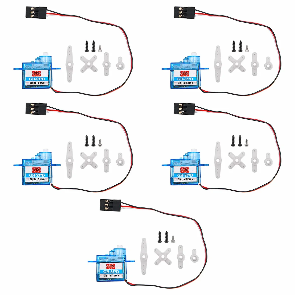 5 sztuk Micro 3,7 g Digital Servo GH-S37D do sterowania kierunkiem lotu samolotu RC samolot helikopter łódź