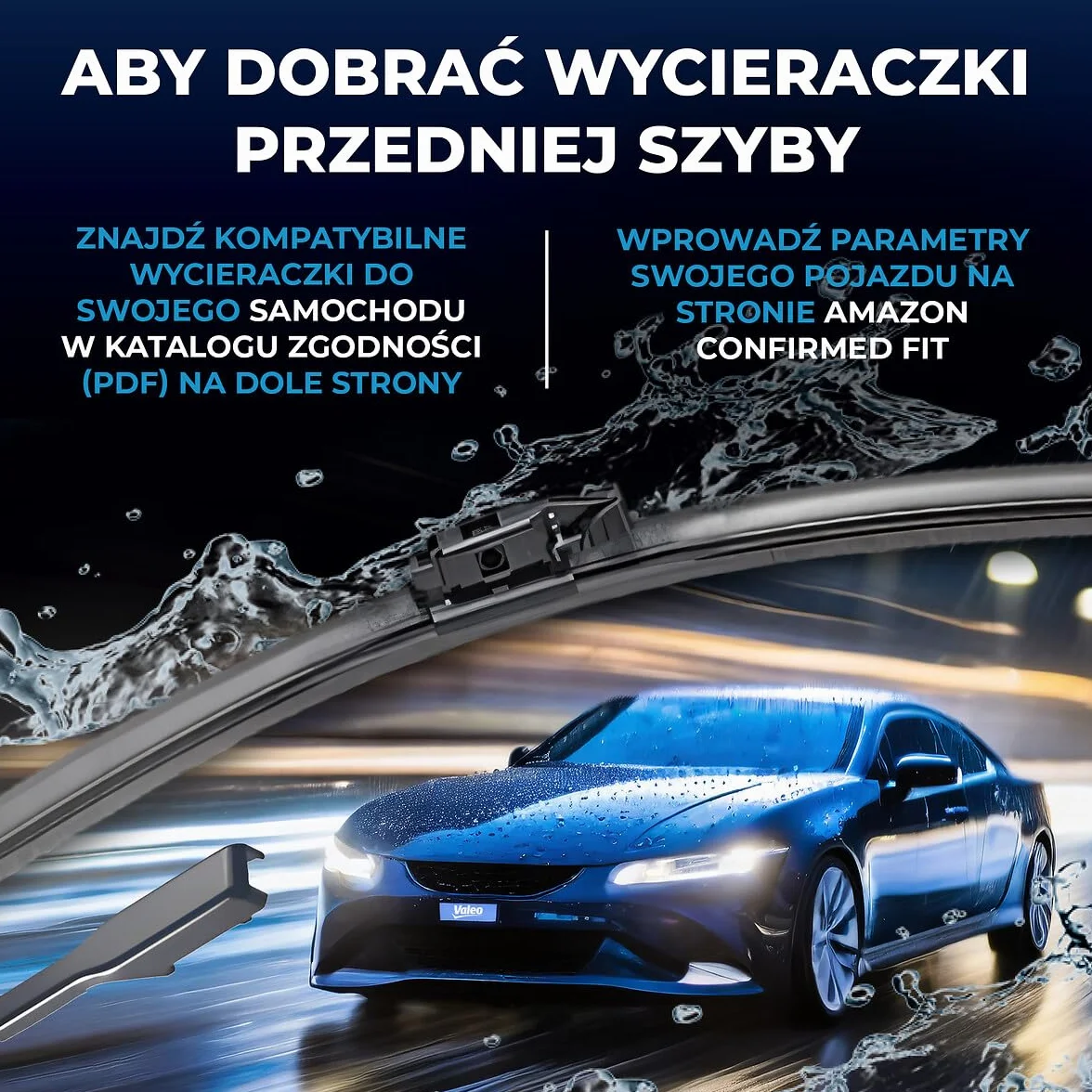 VALEO Silencio Wycieraczki - VF940 - Zestaw Wydajnych, Zapewniajacych Doskonala Widocznosc na Drodze, latwych w Montazu Oryginalnych Plaskich Wycieraczek 600mm/450mm - Przód - Zestaw 2 szt. - 577940